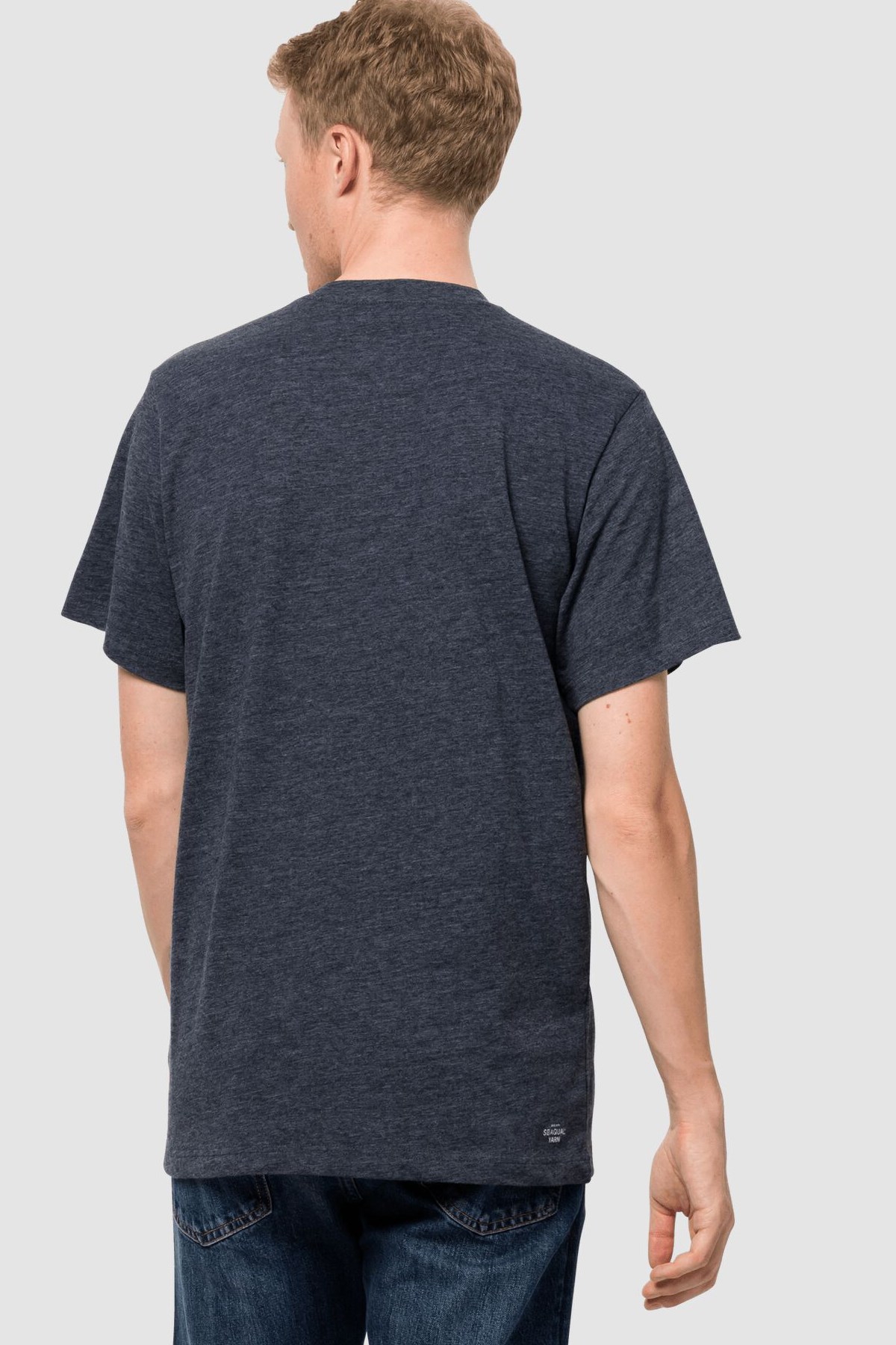 Jack Wolfskin Ocean Life T Erkek Tişört  1808391-1010 Antrasit