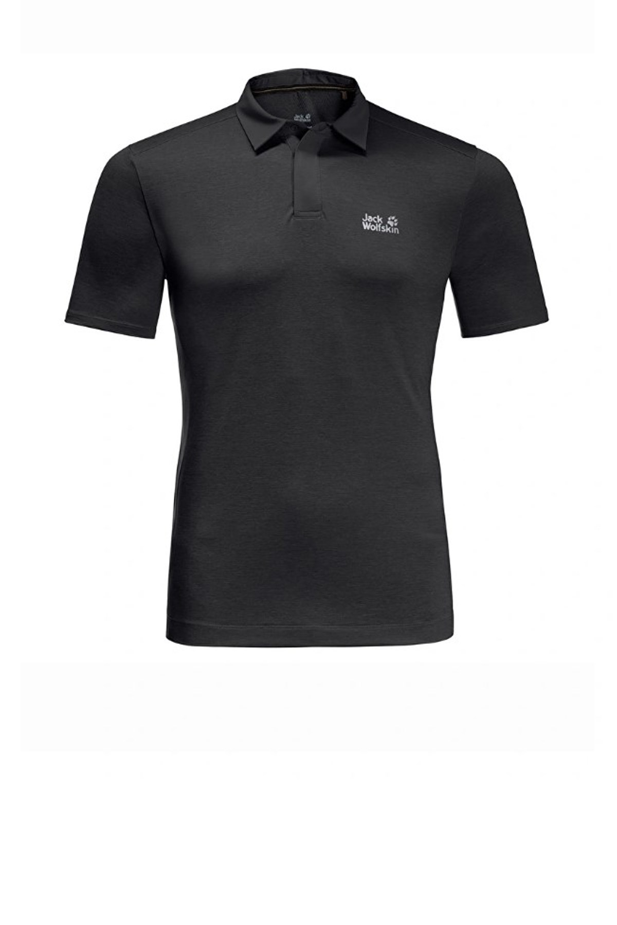 Jack Wolfskin Pack and Go Polo Erkek Tişört 1808541-6000 Siyah