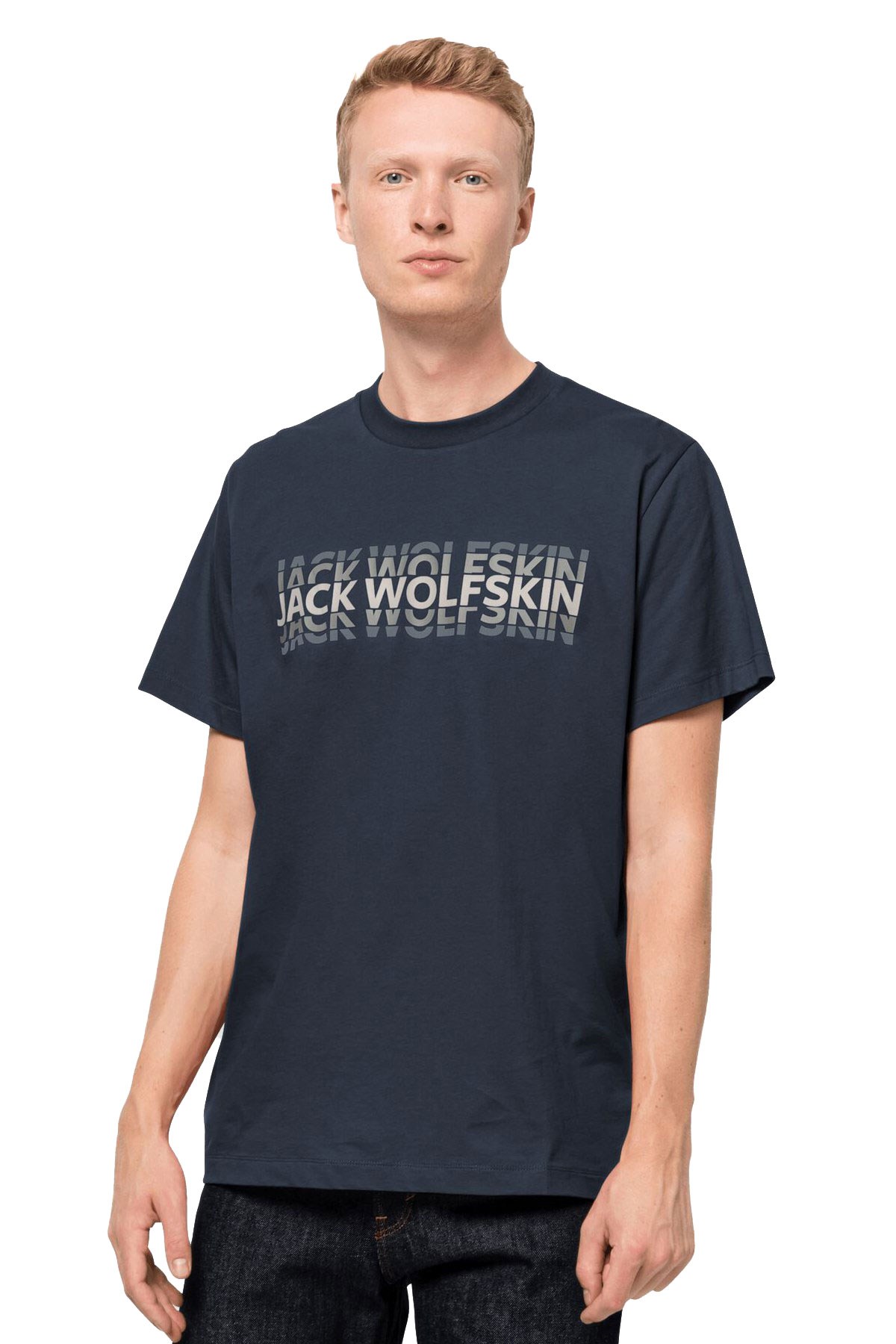Jack Wolfskin Strobe T Erkek Tişört  1808591-1010 Antrasit