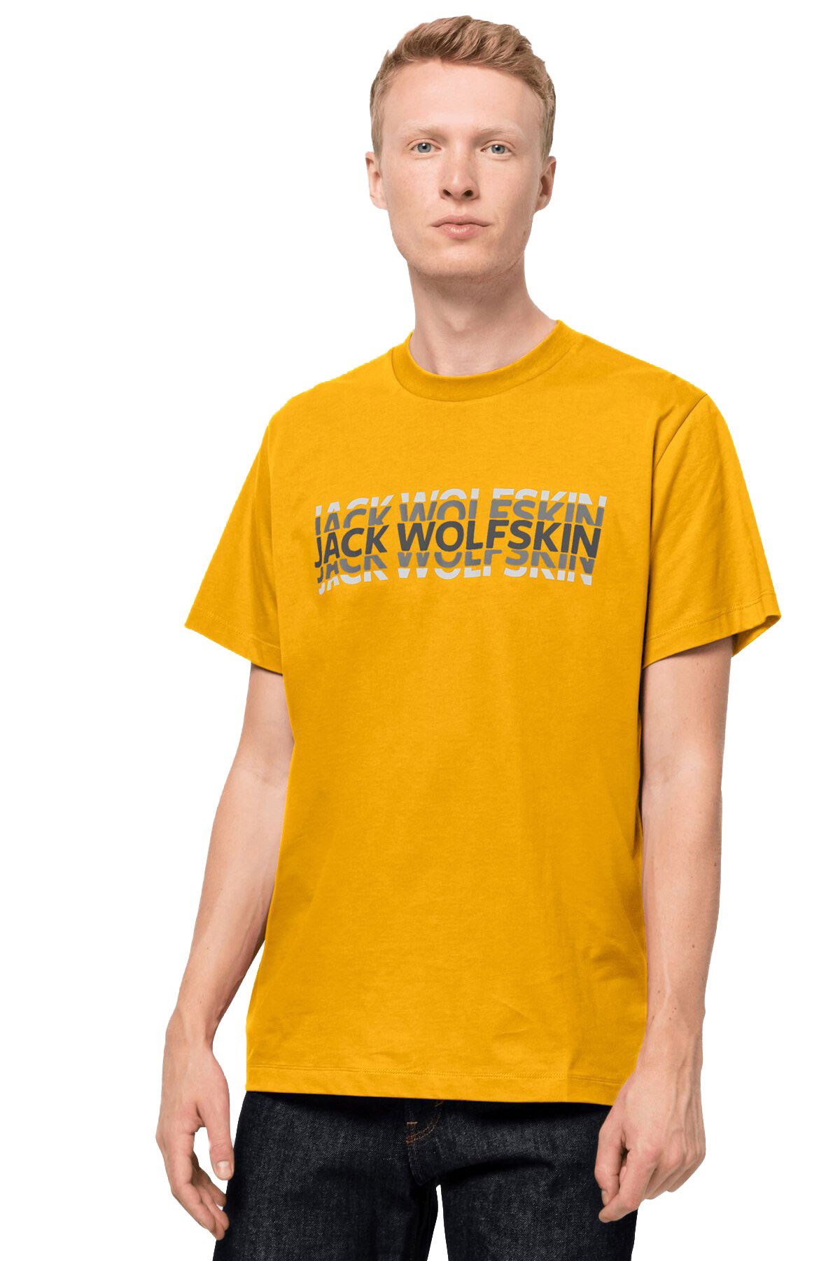 Jack Wolfskin Strobe T Erkek Tişört  1808591-3802 Sarı
