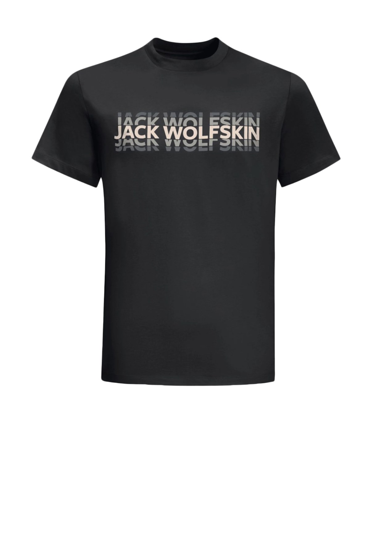 Jack Wolfskin Strobe T Erkek Tişört  1808591-6000 Siyah