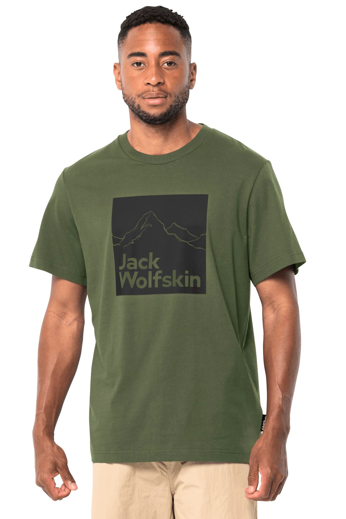 Jack Wolfskin Brand Erkek Tişört 1809021-4129 Yeşil