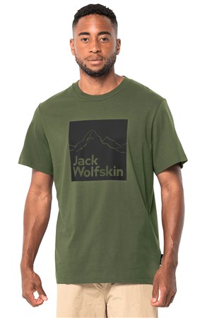 Jack Wolfskin Brand Erkek Tişört 1809021-4129 Yeşil
