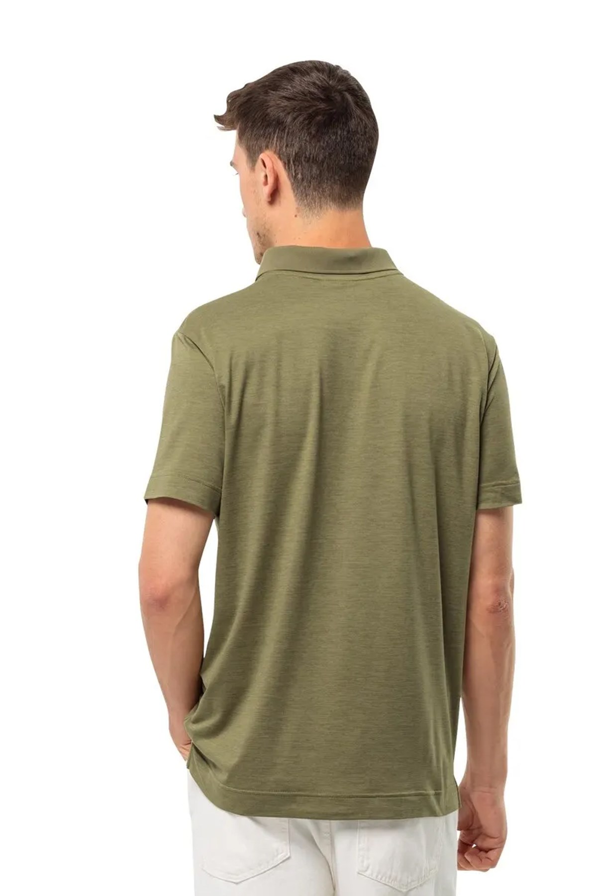 Jack Wolfskin Travel Polo Erkek Tişört 1809721TR Yeşil