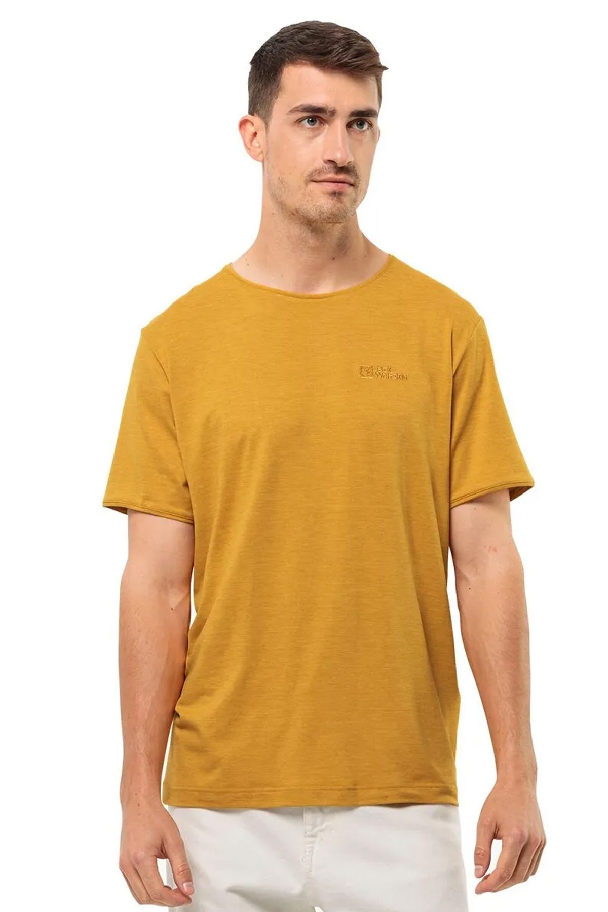 Jack Wolfskin Travel T M Erkek Tişört 1809751TR Sarı
