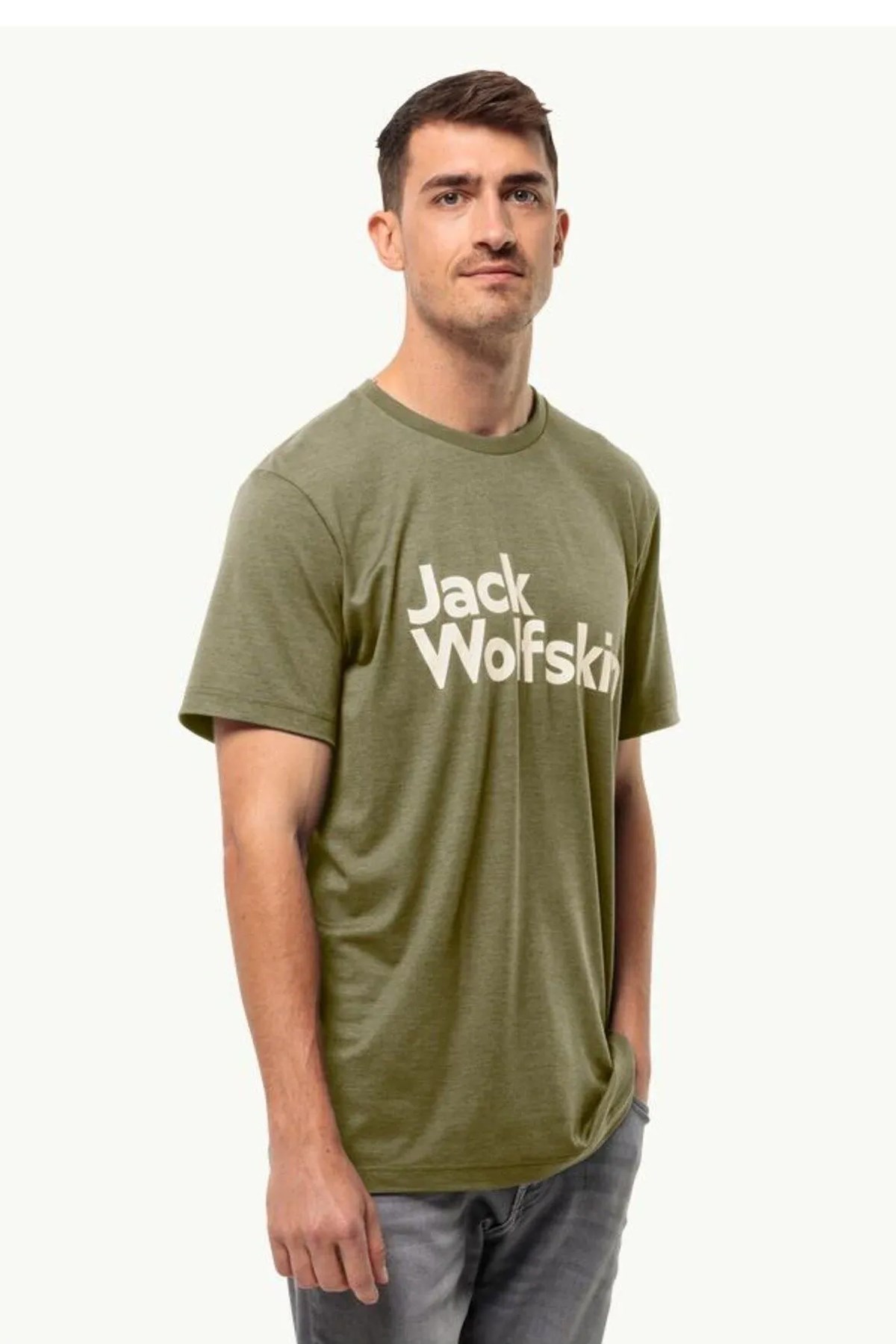Jack Wolfskin Brand T M Erkek Tişört 1809771TR Yeşil