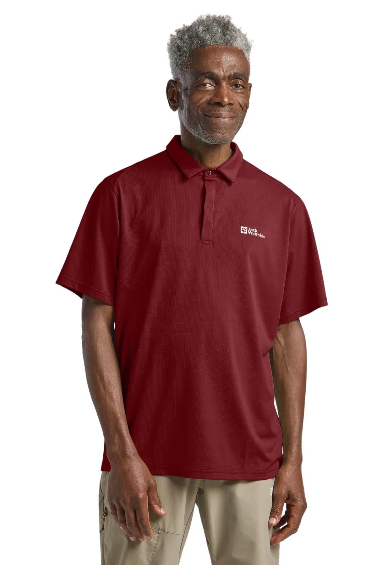 Jack Wolfskin Delgami Polo Erkek Polo Tişört Mor