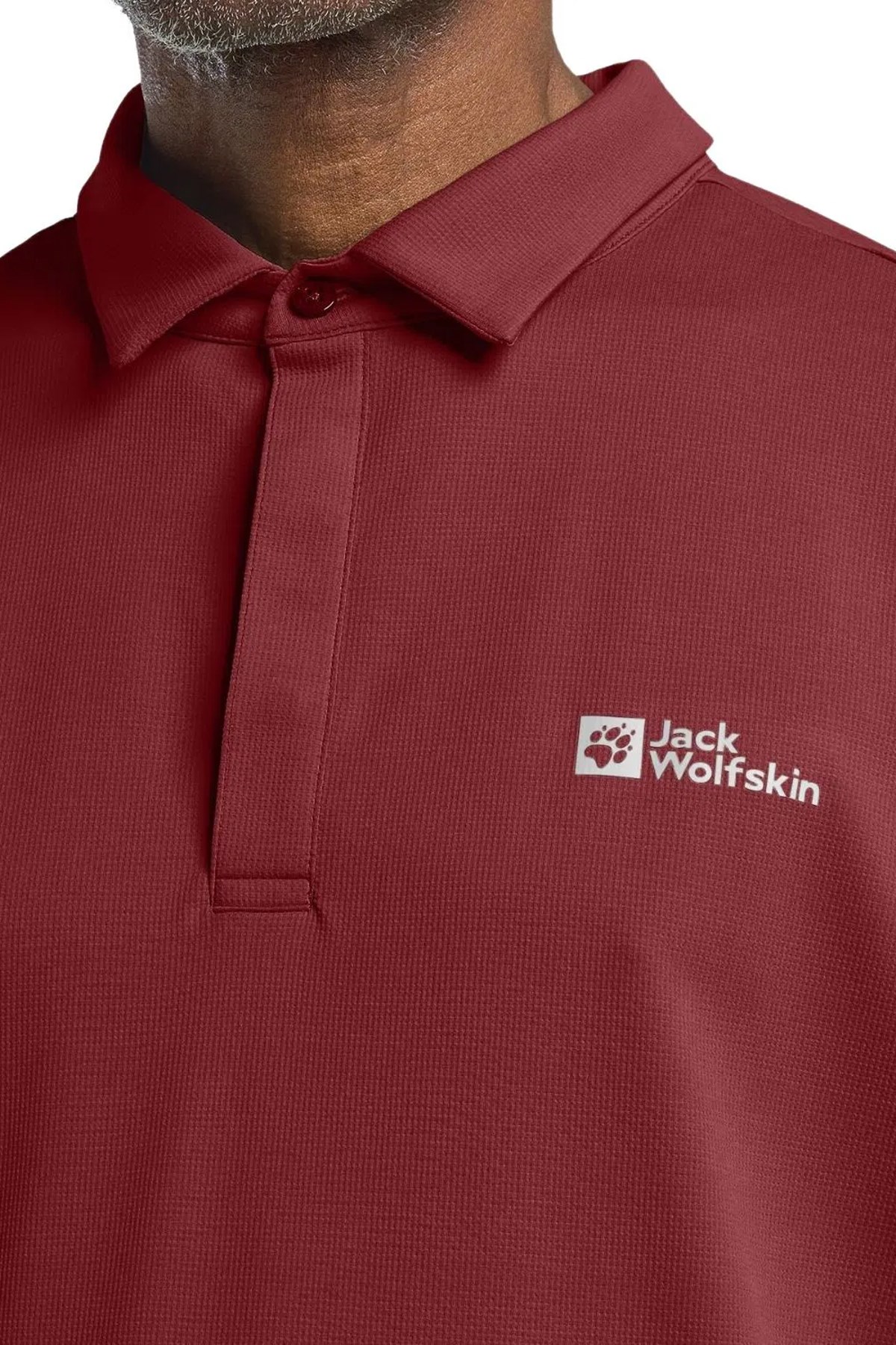 Jack Wolfskin Delgami Polo Erkek Polo Tişört Mor