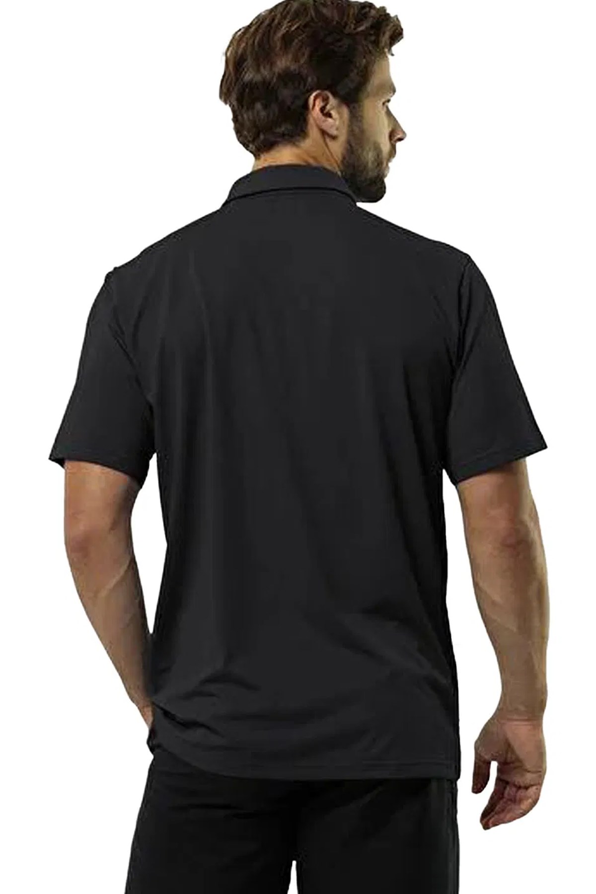 Jack Wolfskin Delgami Polo Erkek Polo Tişört Siyah