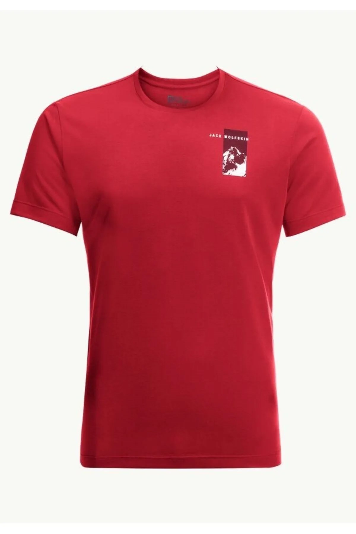 Jack Wolfskin Vonnan Erkek Tişört 1809941TR Kırmızı