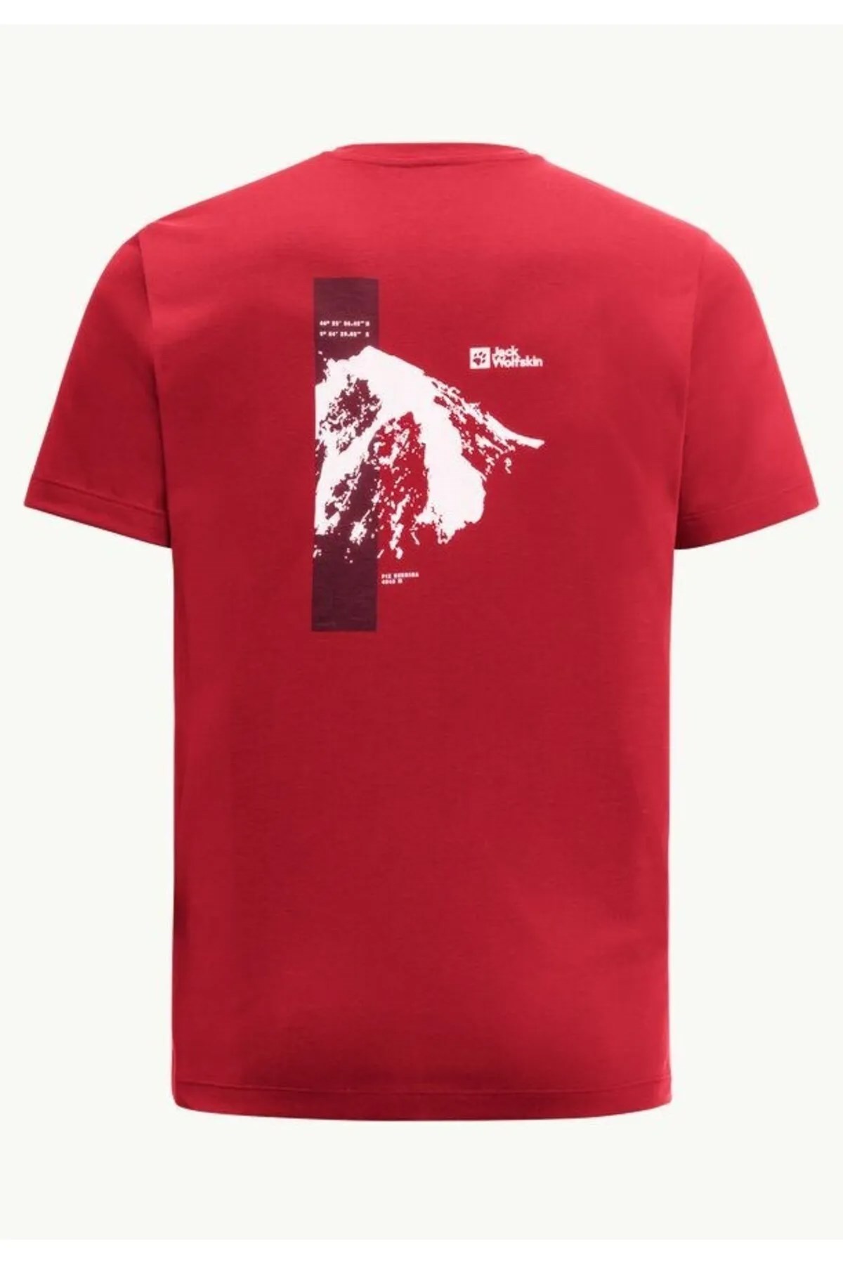 Jack Wolfskin Vonnan Erkek Tişört 1809941TR Kırmızı