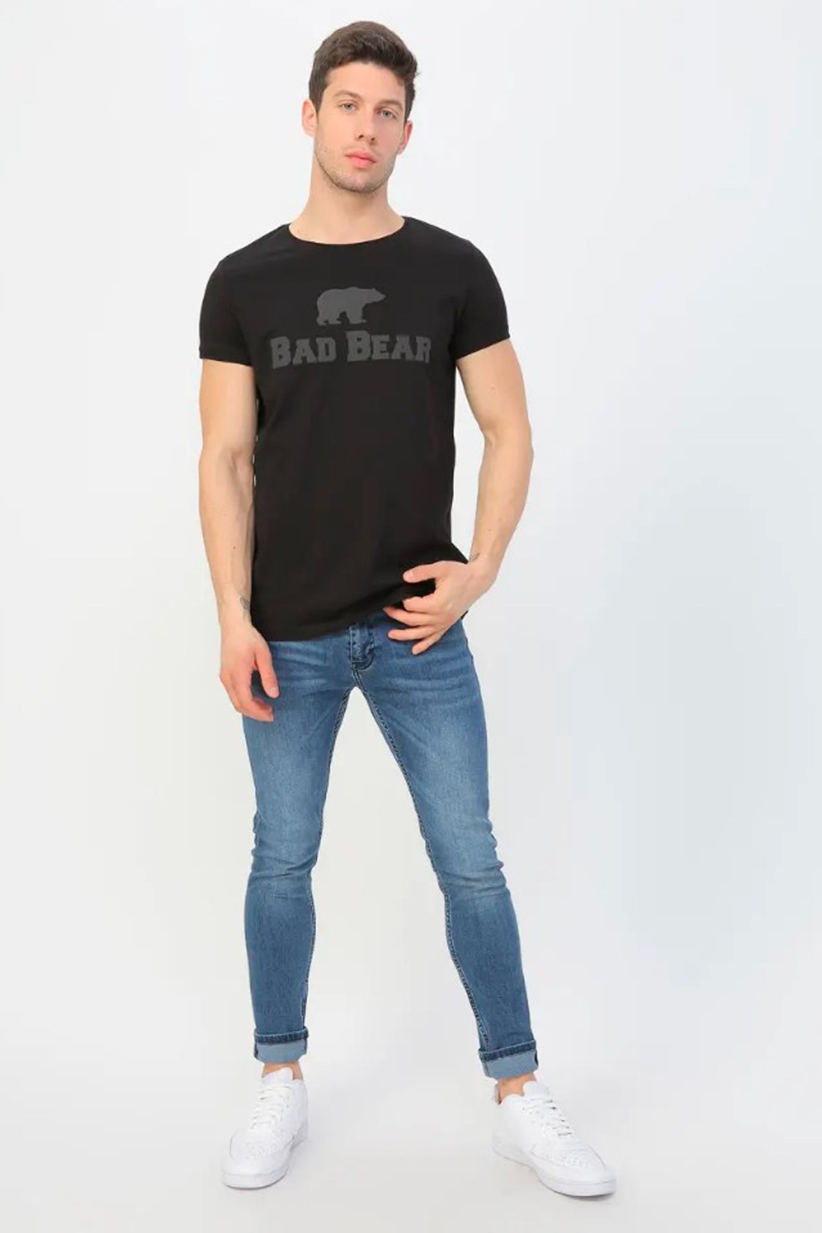 Bad Bear Erkek Tişört 19.01.07.002 Mavi