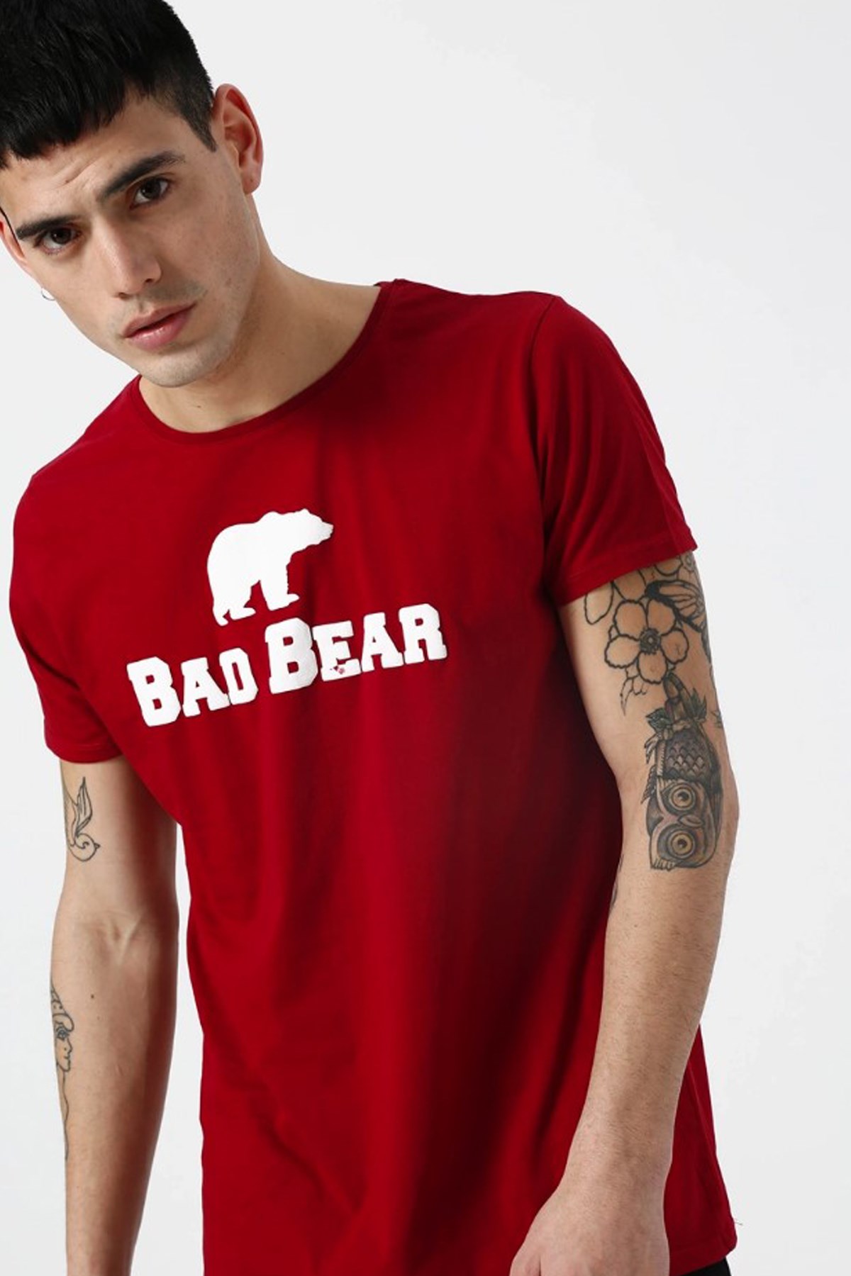 Bad Bear Erkek Tişört 19.01.07.002 Pembe