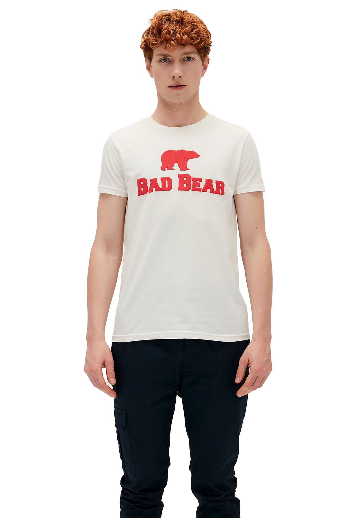 Bad Bear Erkek Tişört 19.01.07.002-C117 Beyaz