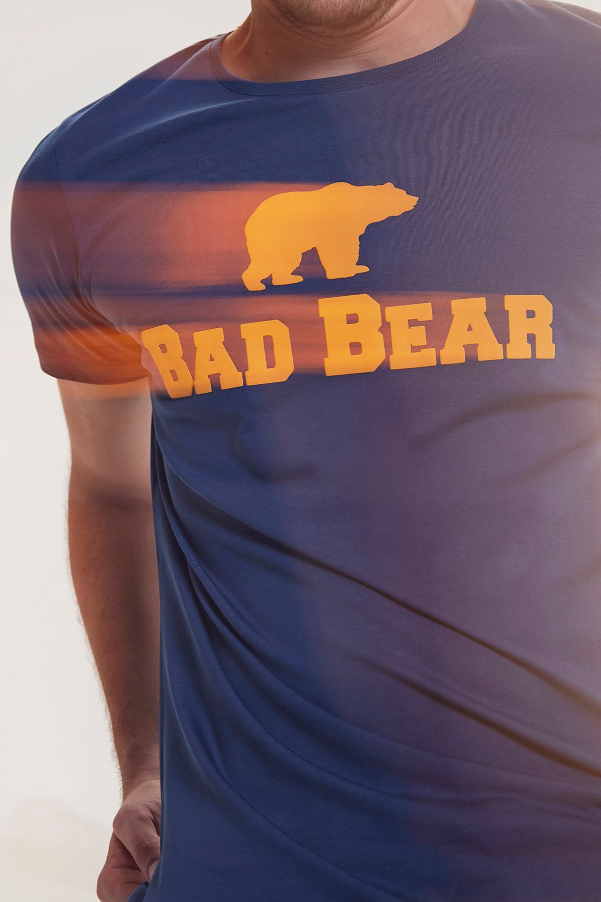 Bad Bear Battal Erkek Tişört 19.01.07.002.OS Mavi