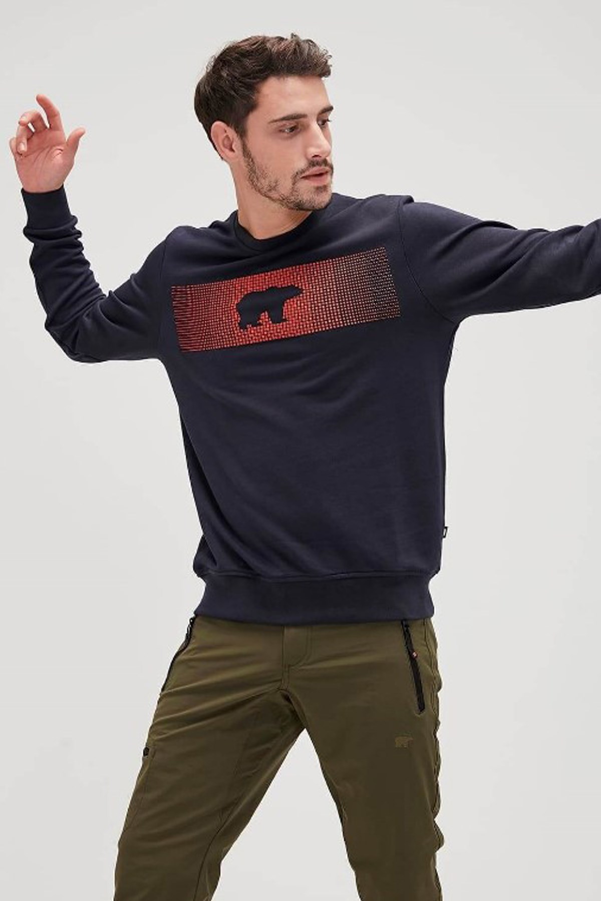 Bad Bear Erkek Sweatshirt 19.02.12.007 Lacivert