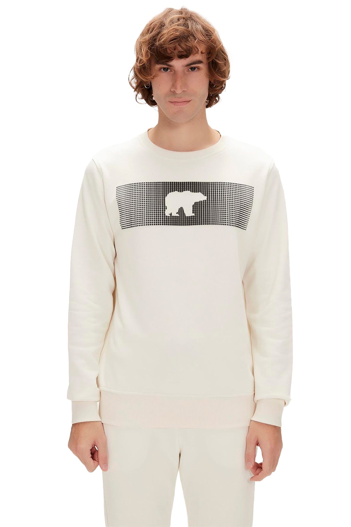 Bad Bear Erkek Sweatshirt 19.02.12.007-C108 Beyaz