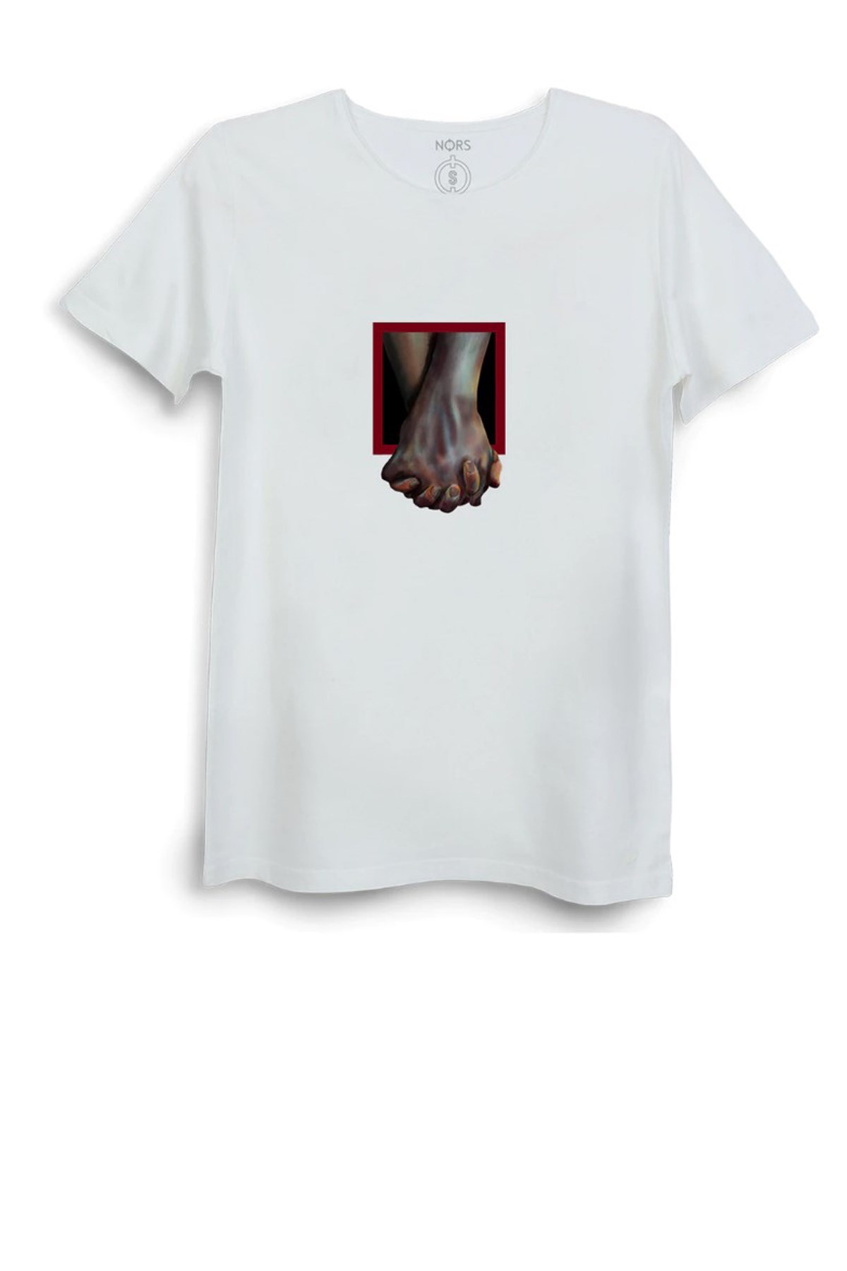 Nors Connected Loose Erkek Tshirt 1ETL001CTD Beyaz