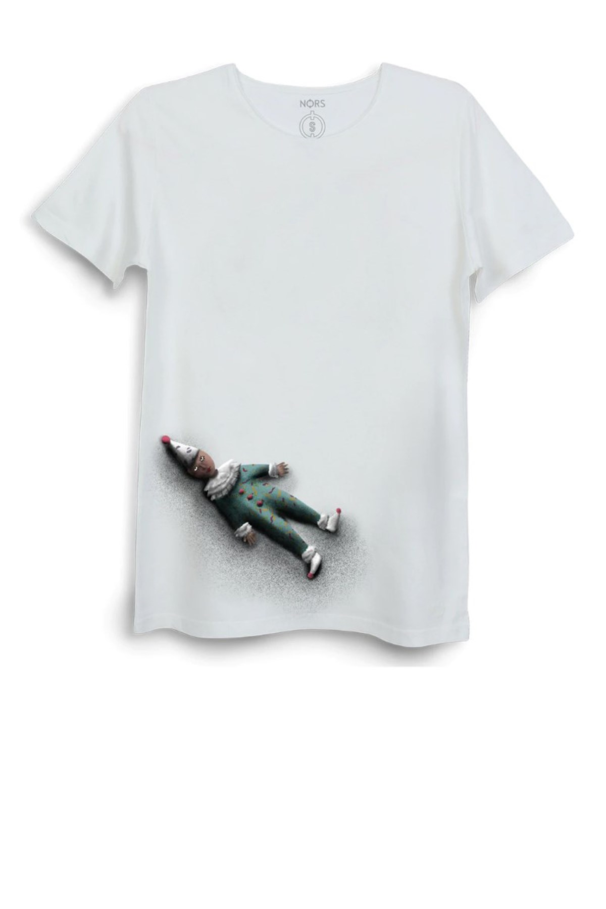 Nors Pagliaccio Loose Erkek Tshirt 1ETL001PLC Beyaz