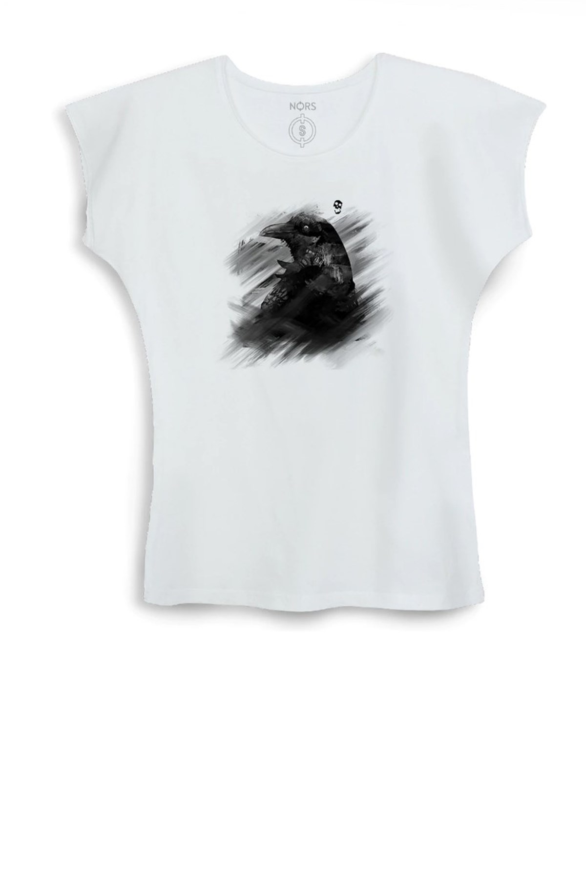 Nors Corvus Kadın Tshirt 1KTL001CRV Beyaz