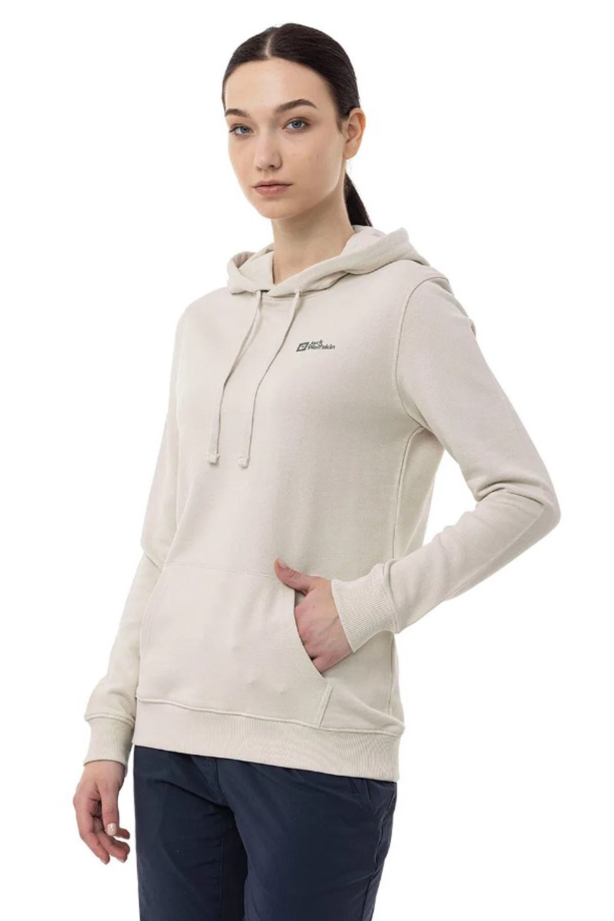 Jack Wolfskin Alice Hoody Kadın Sweatshirt 2000001TR-5609 Beyaz