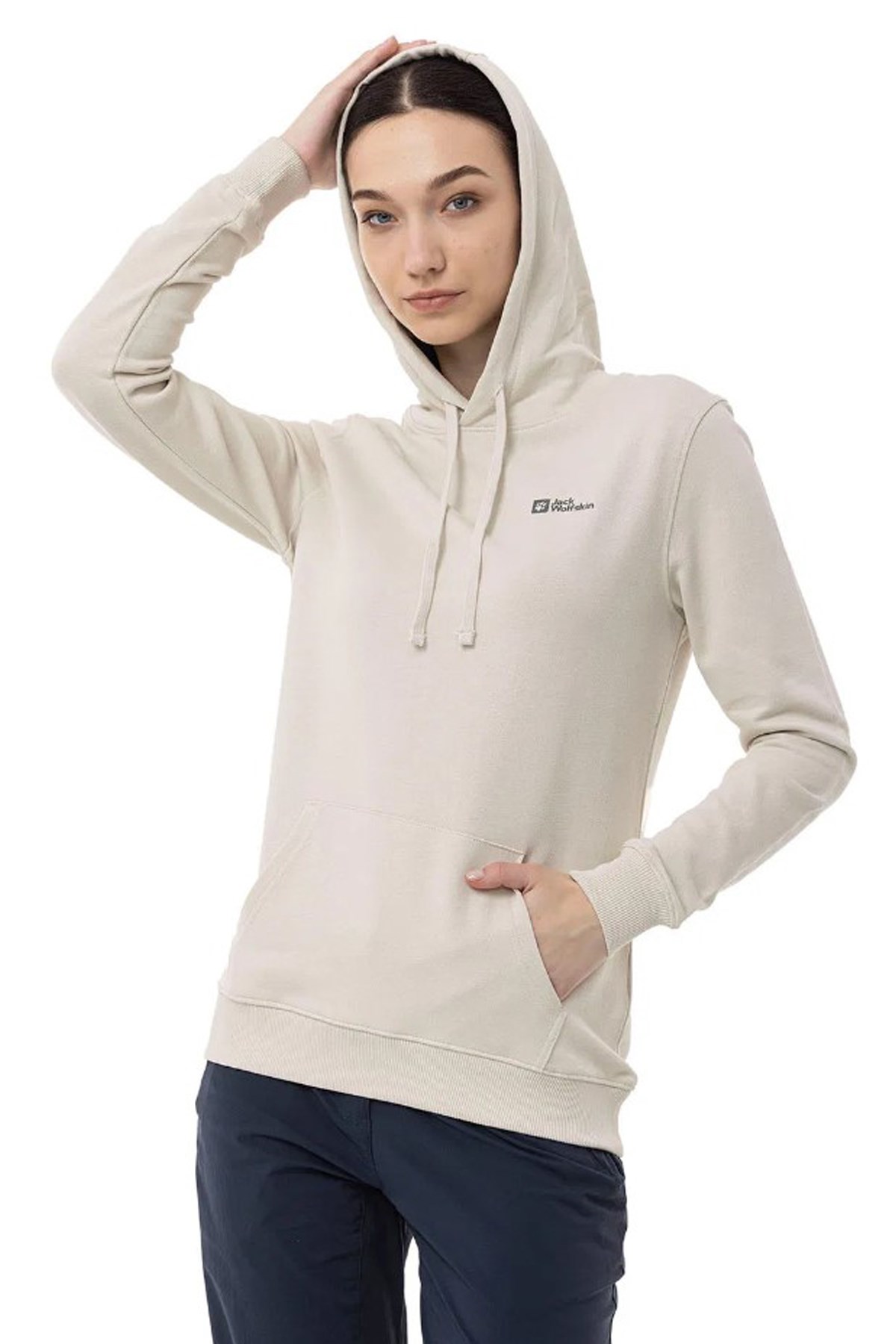 Jack Wolfskin Alice Hoody Kadın Sweatshirt 2000001TR-5609 Beyaz