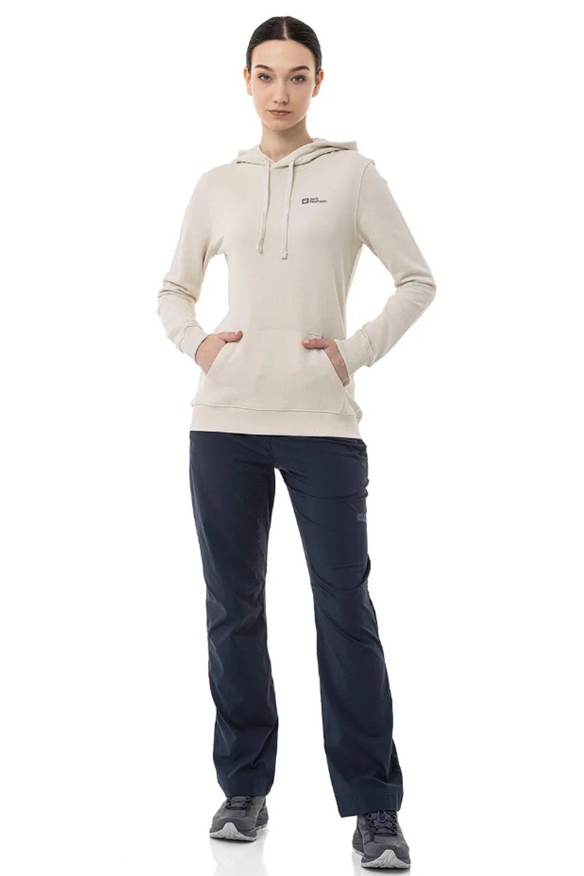 Jack Wolfskin Alice Hoody Kadın Sweatshirt 2000001TR-5609 Beyaz