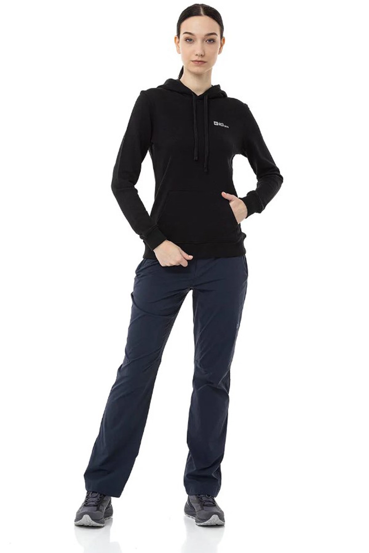 Jack Wolfskin Alice Hoody Kadın Sweatshirt 2000001TR-6000 Siyah