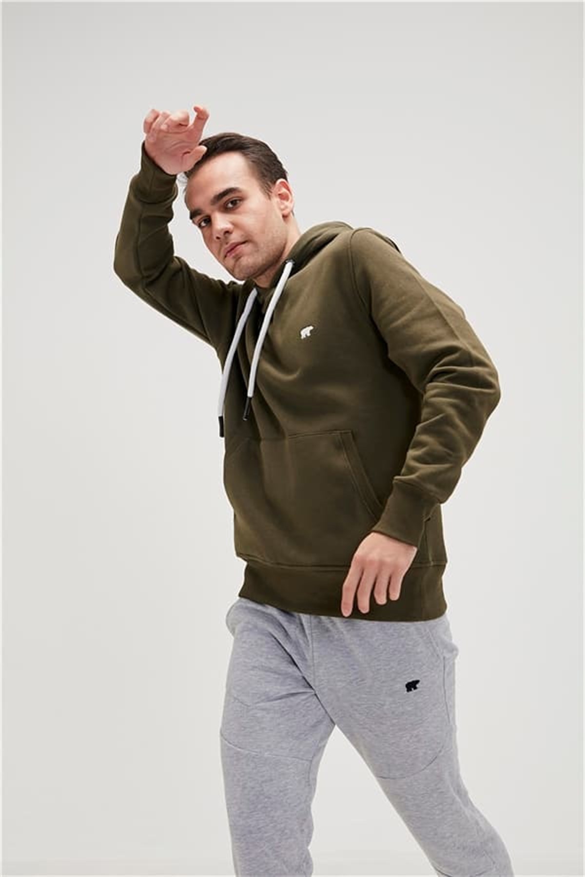 Bad Bear Simple Hoodie Erkek Sweatshirt 20.02.12.019-C70 Haki