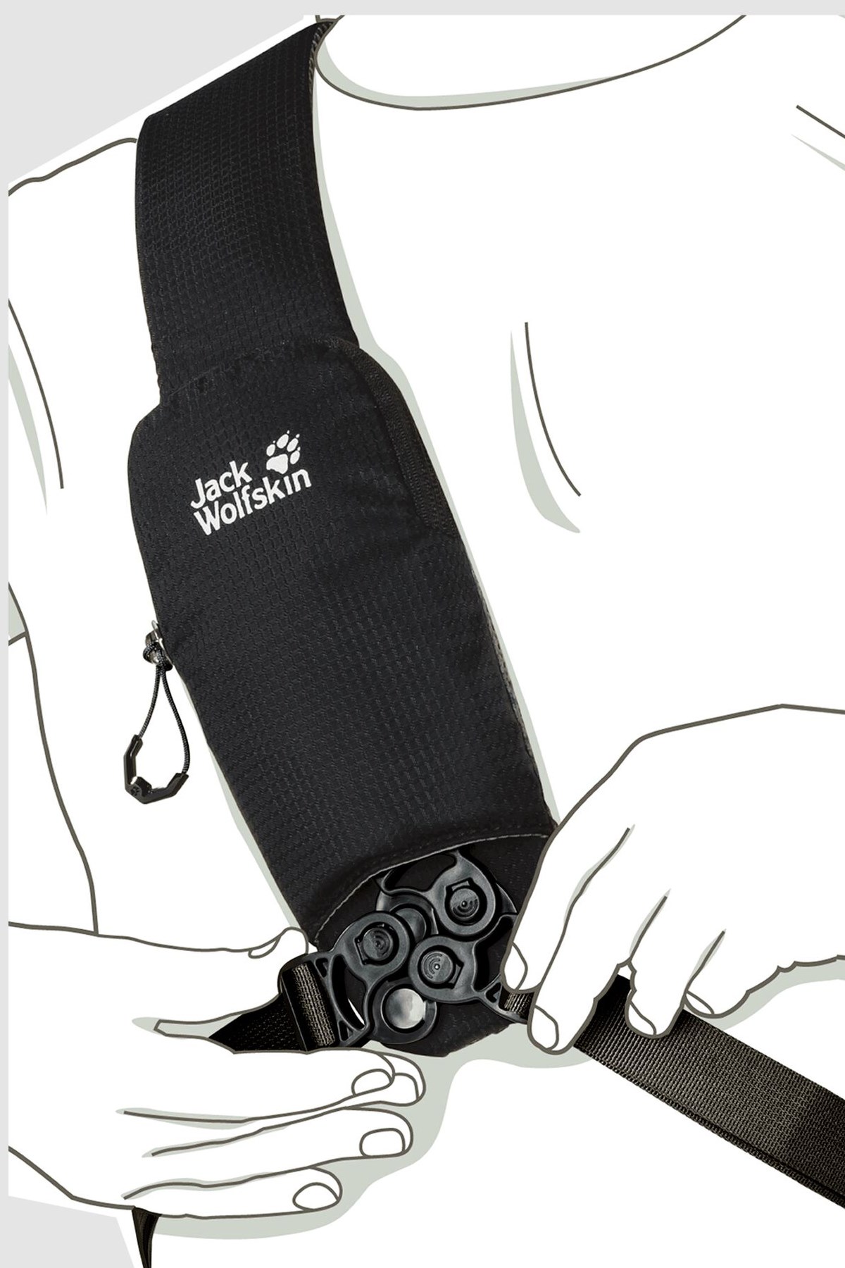 Jack Wolfskin Delta Bag Air Postacı Çanta 2008652-6000 Siyah