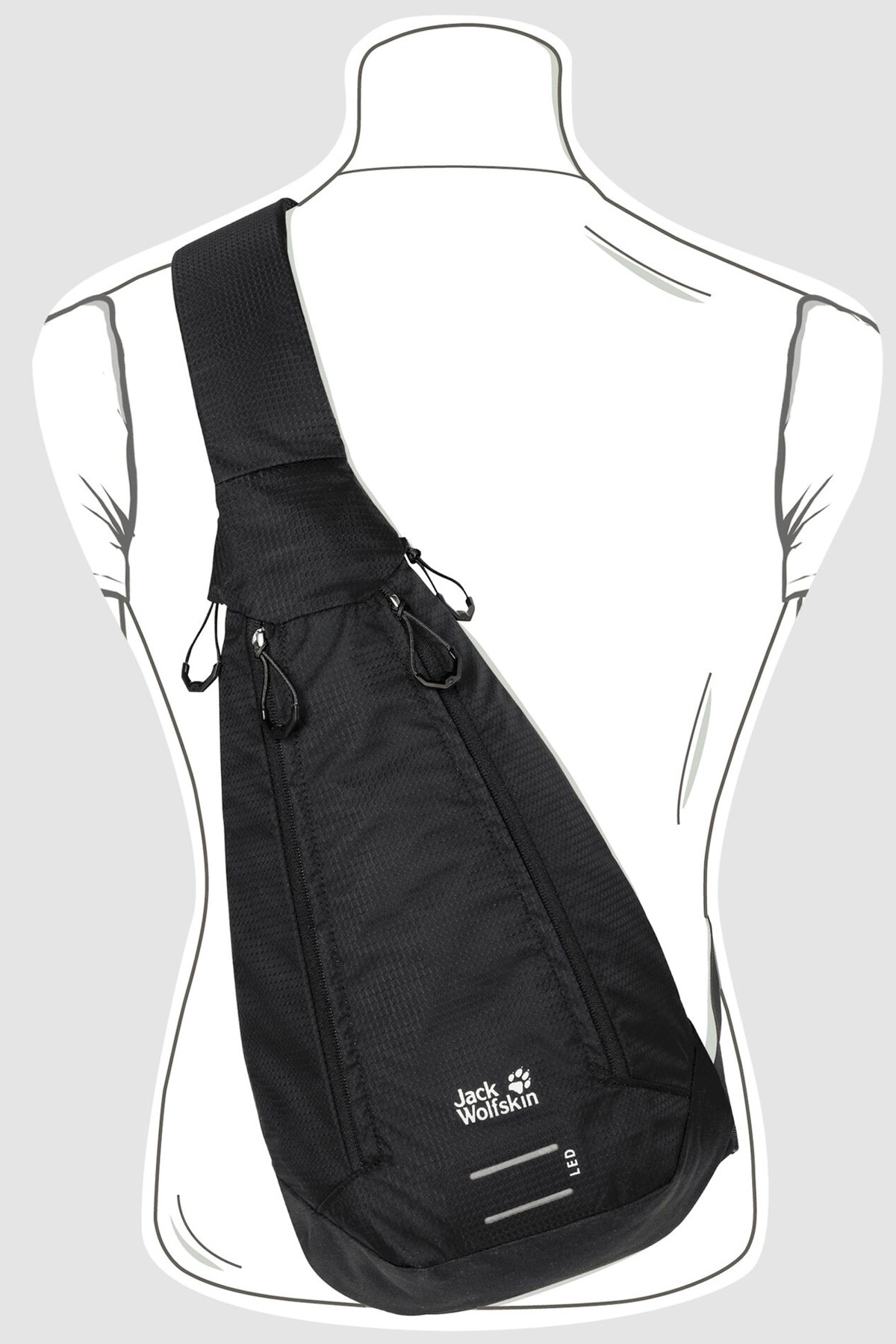 Jack Wolfskin Delta Bag Air Postacı Çanta 2008652-6000 Siyah
