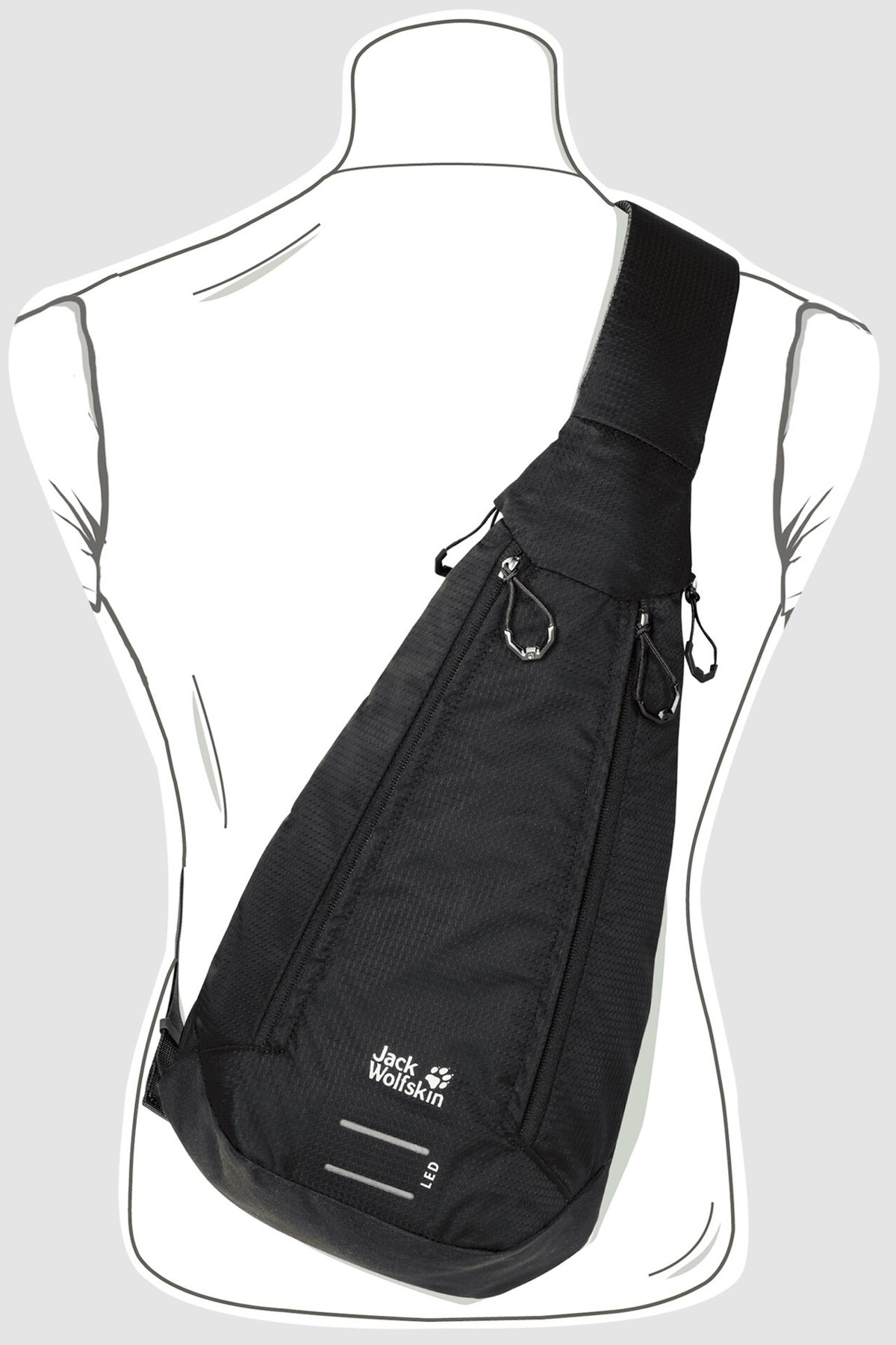 Jack Wolfskin Delta Bag Air Postacı Çanta 2008652-6000 Siyah