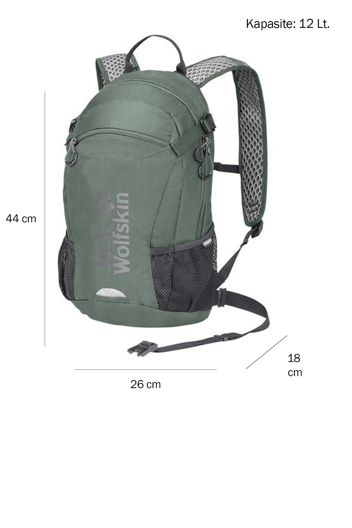 Jack Wolfskin Velocity 12 Outdoor Sırt Çanta  2010301-4311 Yeşil