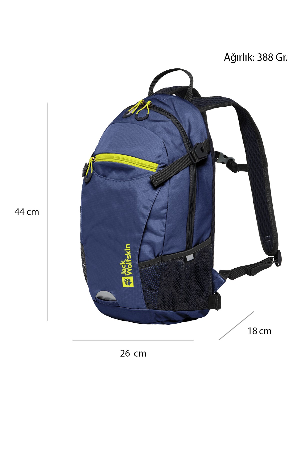 Jack Wolfskin Velocity 12 Outdoor Sırt Çanta 2010303-1292 Mavi