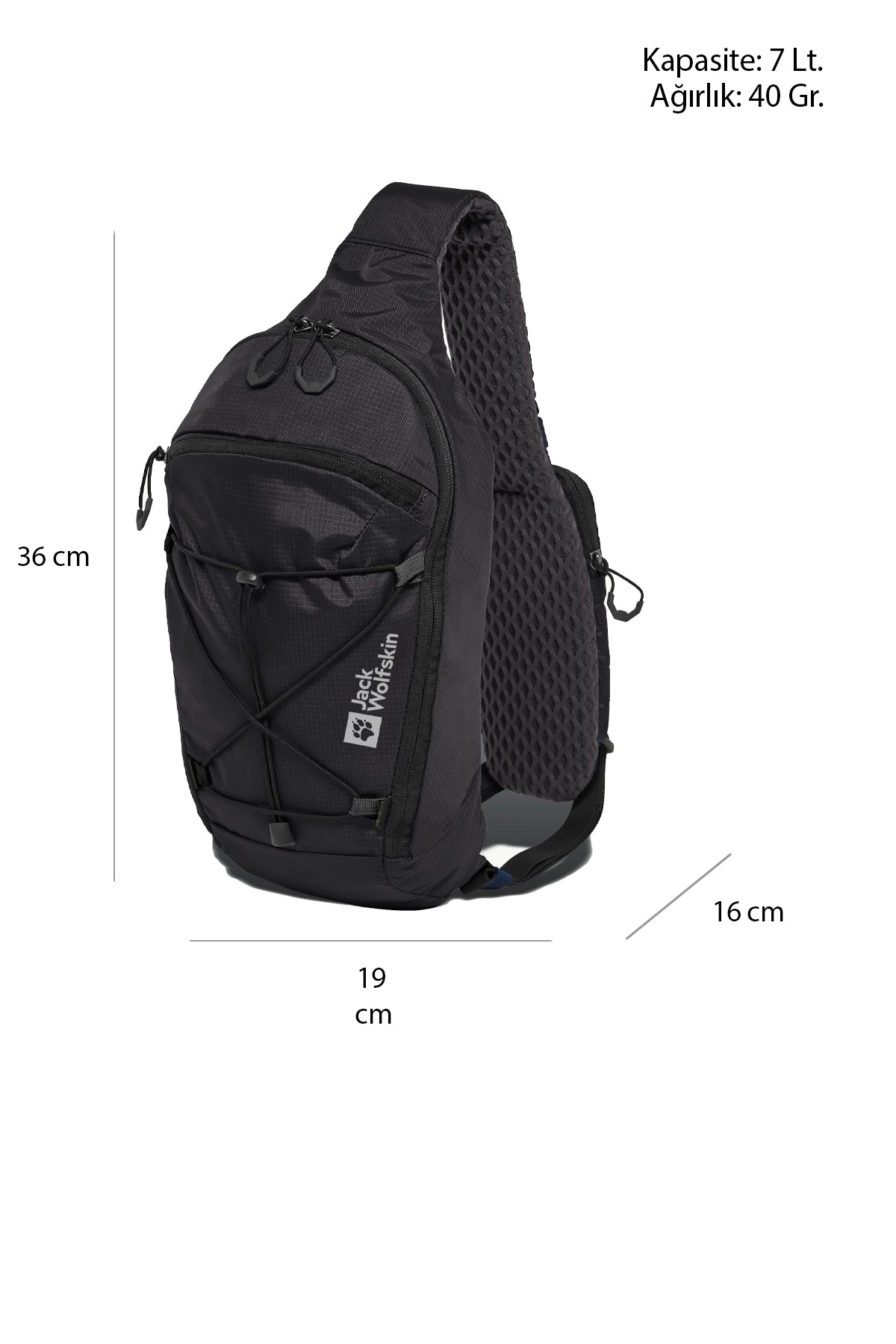 Jack Wolfskin Cyrox Sling Unisex Çanta Antrasit