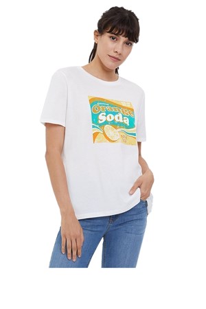 Loft Regular Fit Ekru Kadın Tişört 2024847