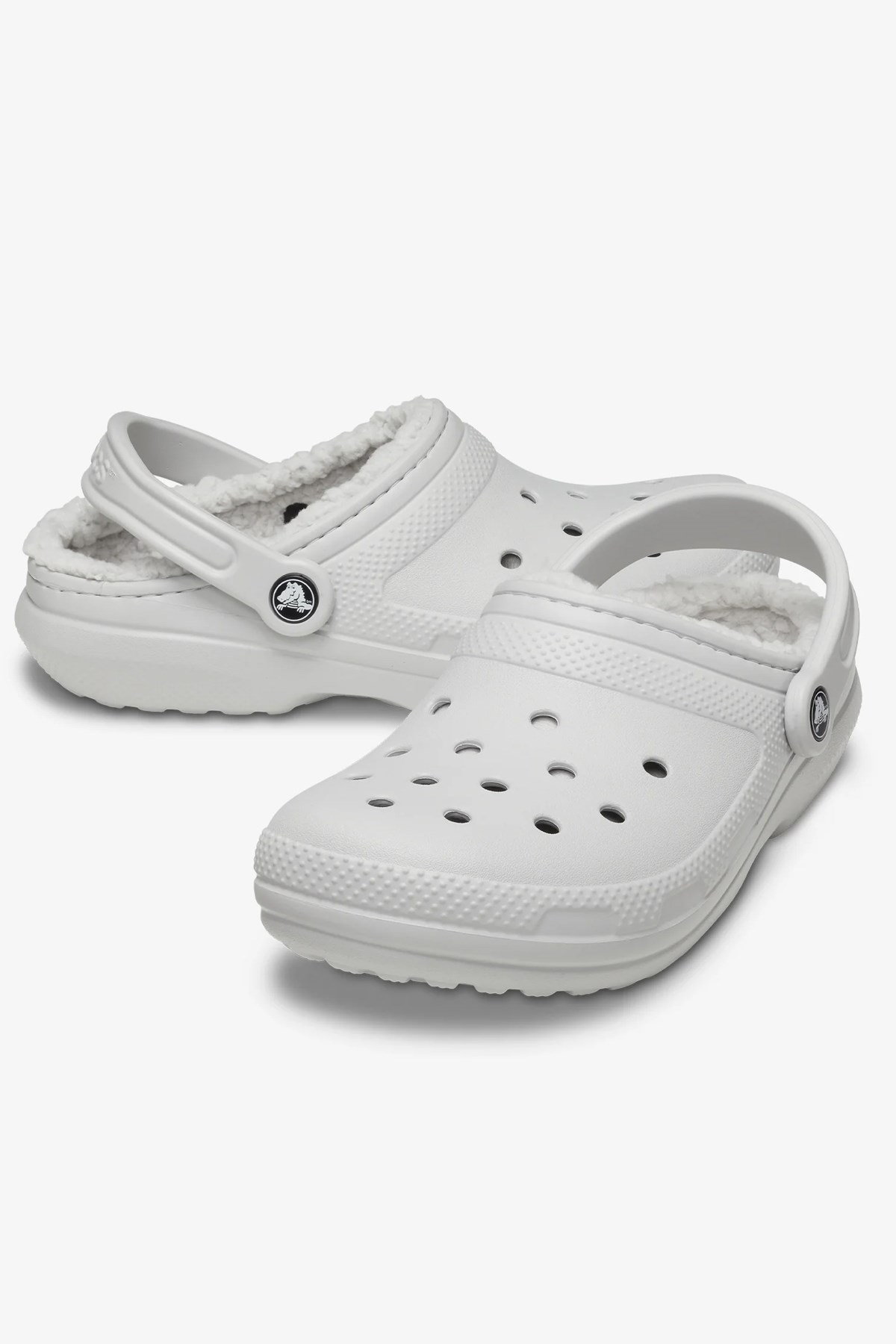 Crocs Classic Lined Clog Unisex Sandalet 203591-1FT Gri
