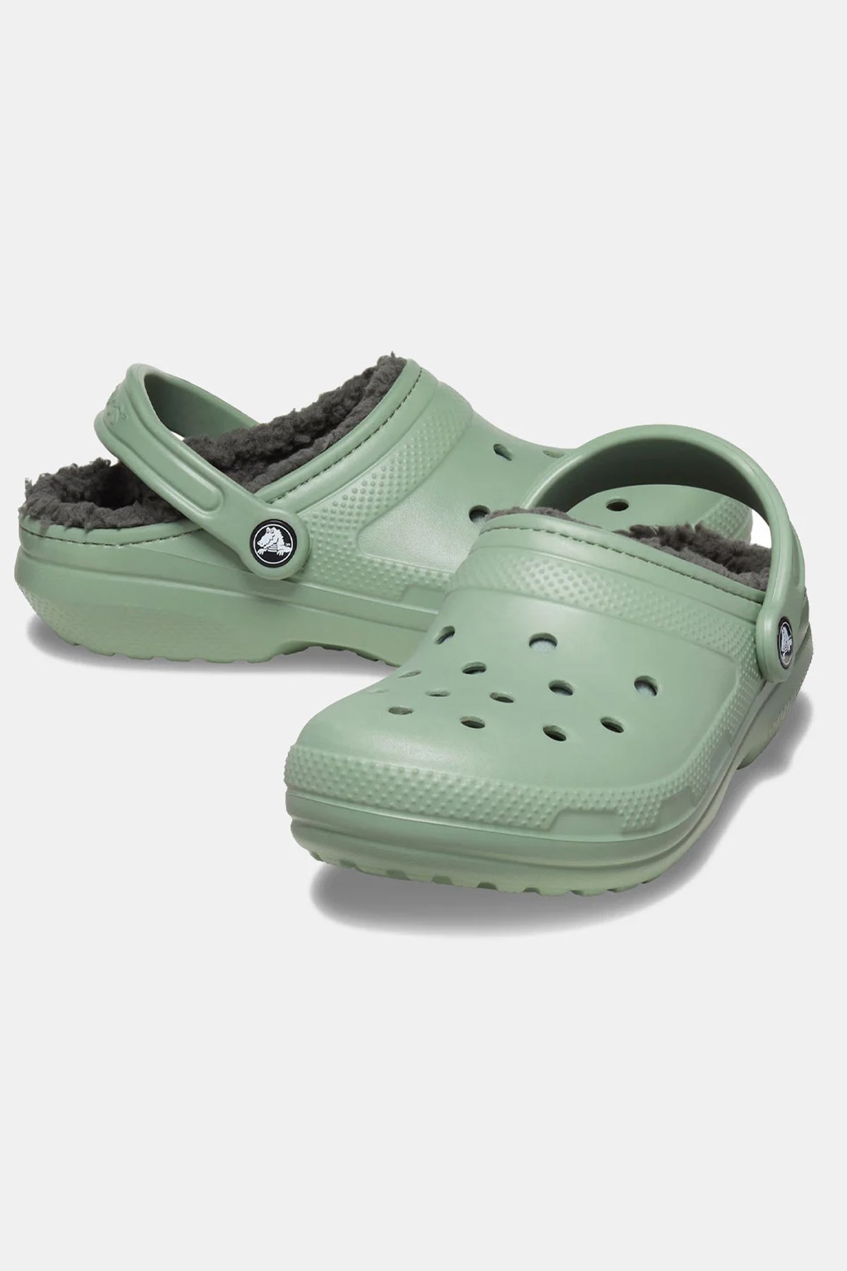 Crocs Classic Lined Clog Unisex Sandalet 203591-3WP Yeşil
