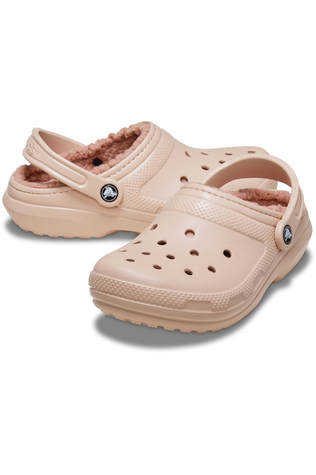 Crocs Classic Lined Clog Unisex Sandalet 203591-7AF Pembe