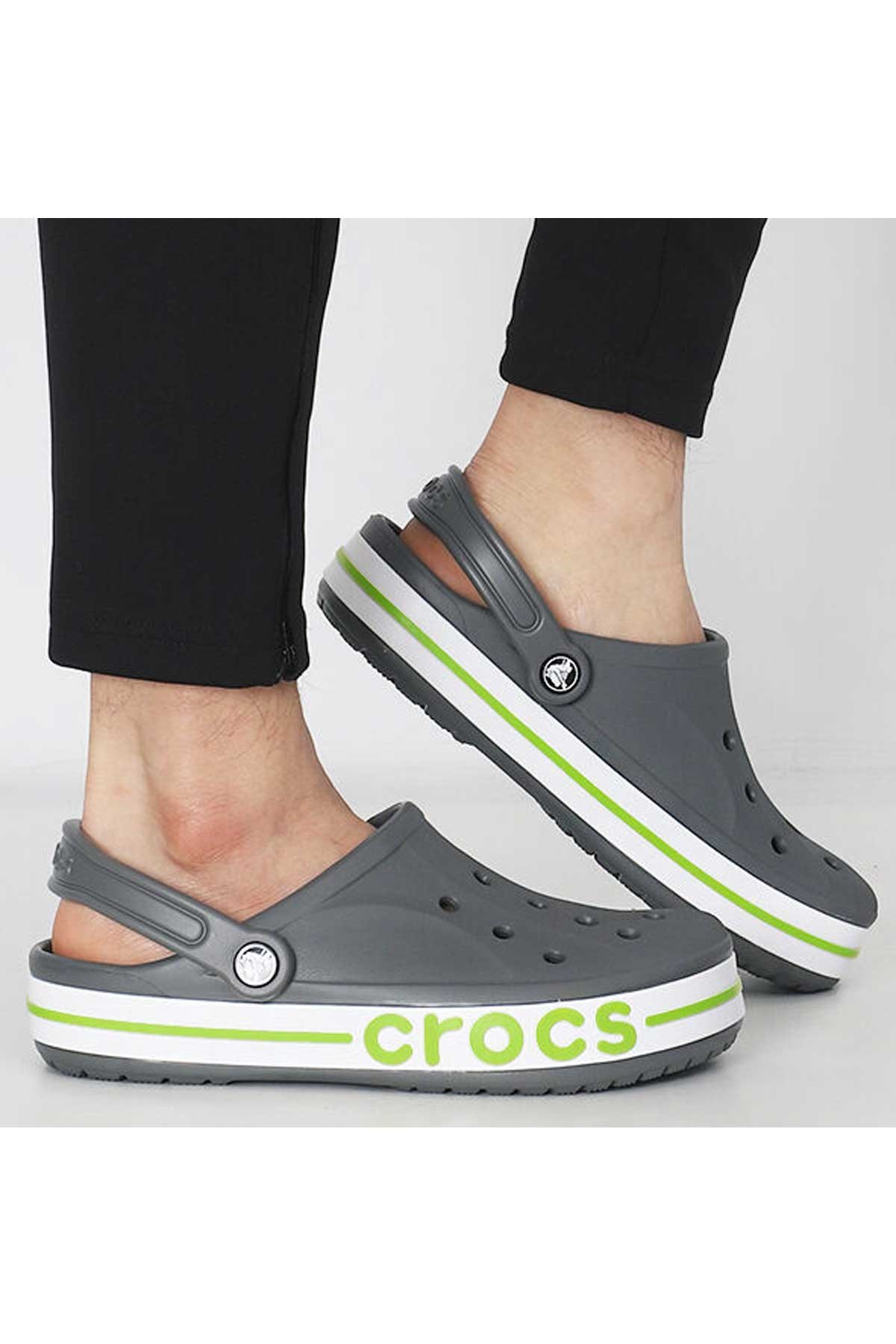 Crocs Bayaband Clog Unisex Terlik 205089-0GX Gri