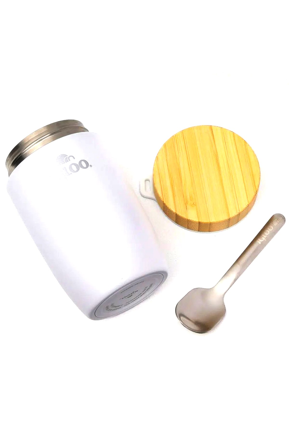 Igloo Bamboo Yemek Termosu 500 ml. Beyaz