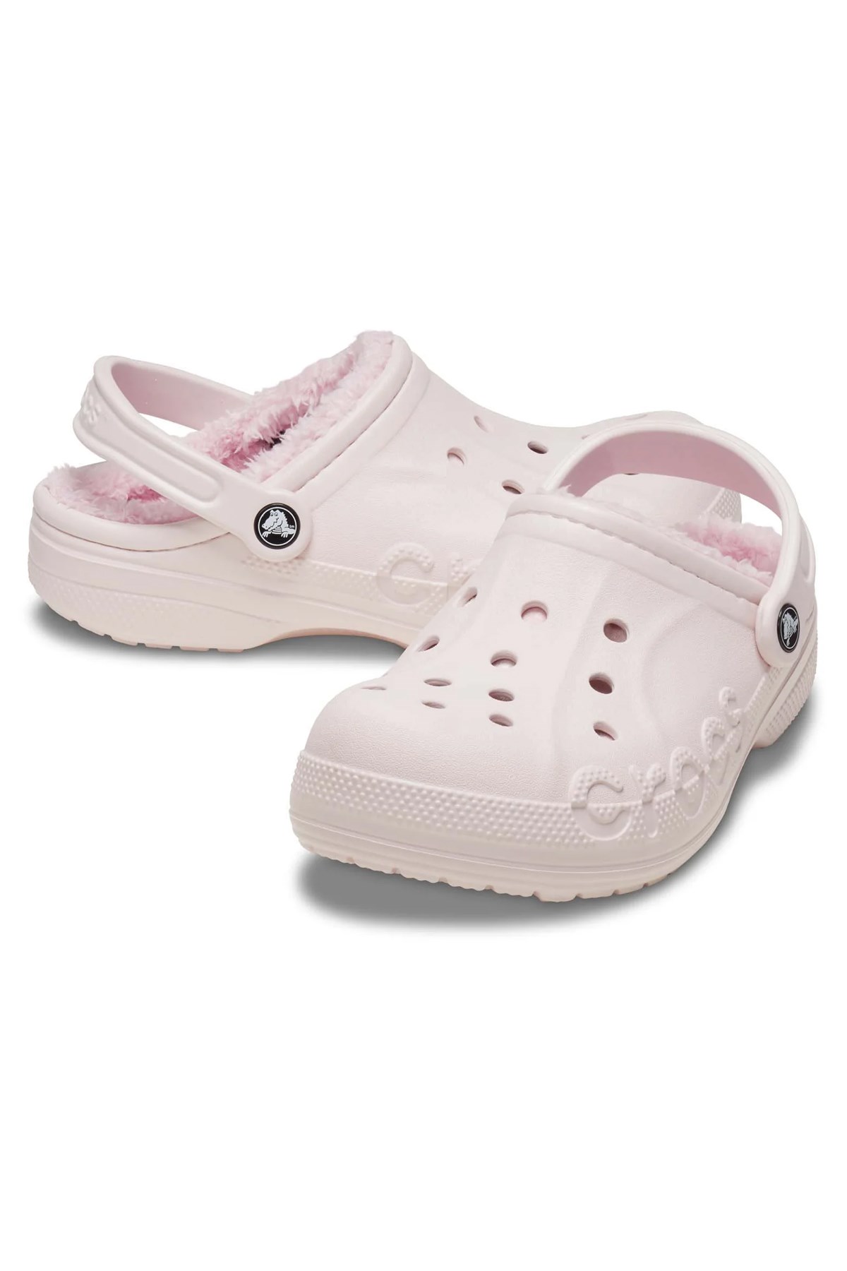 Crocs Baya Lined Clog Unisex Sandalet 205969-010 Pembe
