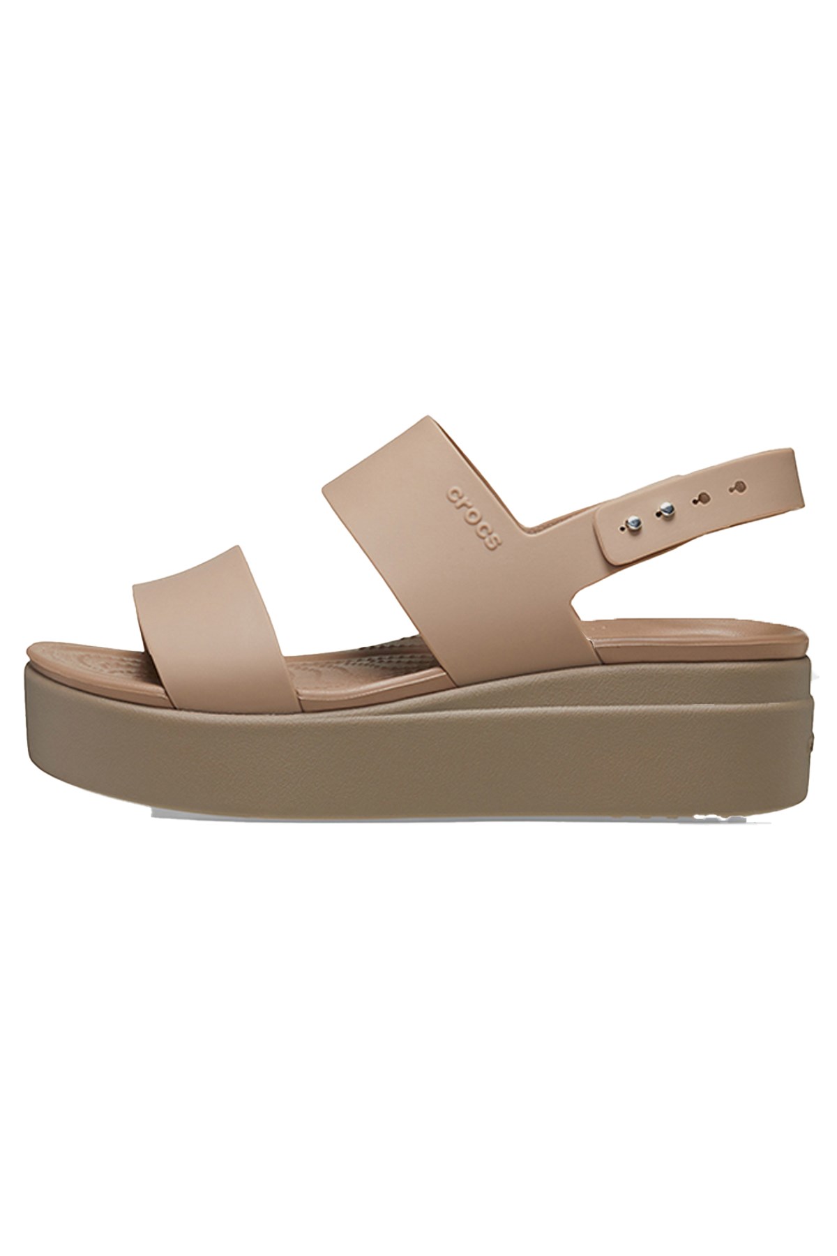 Crocs Brooklyn Low Wedge Kadın Sandalet 206453-2EL Kahverengi