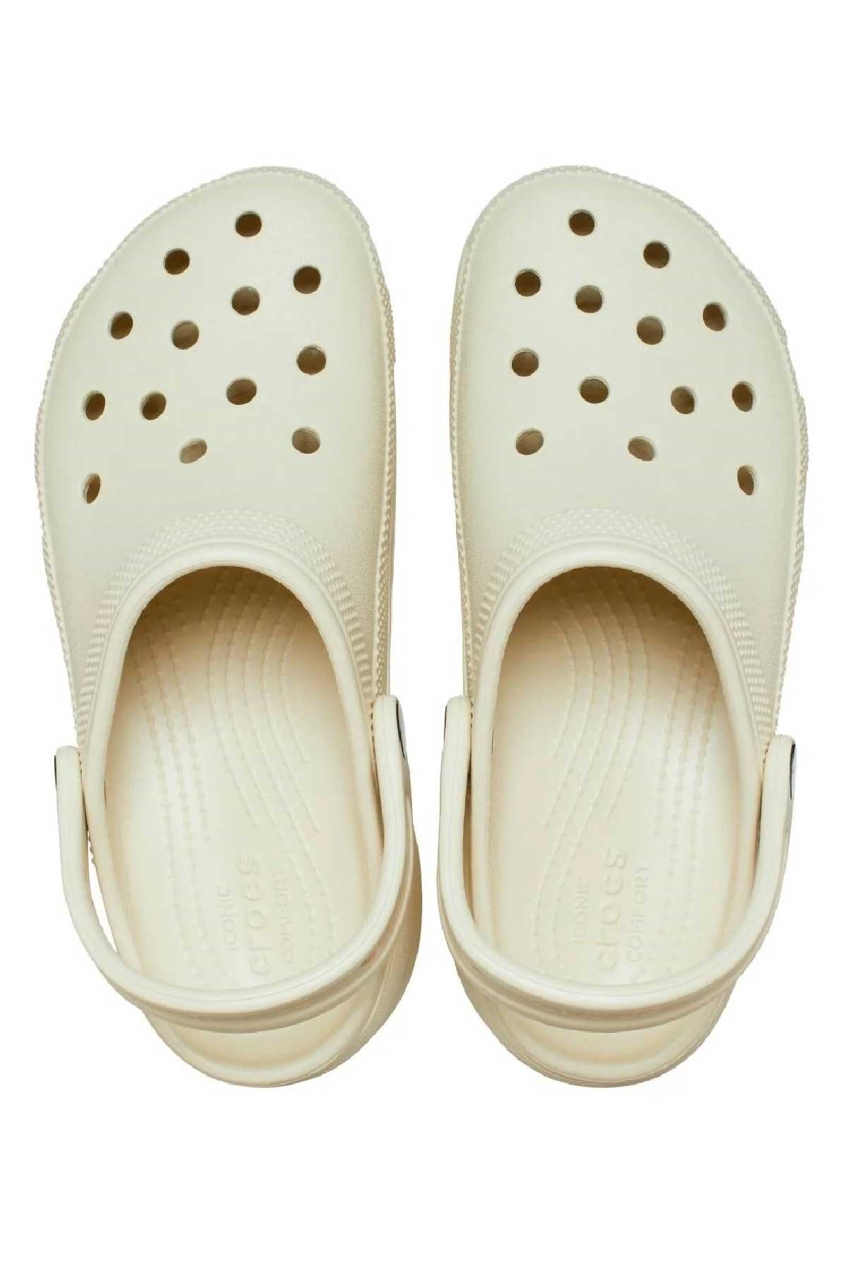 Crocs Classic Platform Clog Kadın Terlik 206750-2Y2 Bej