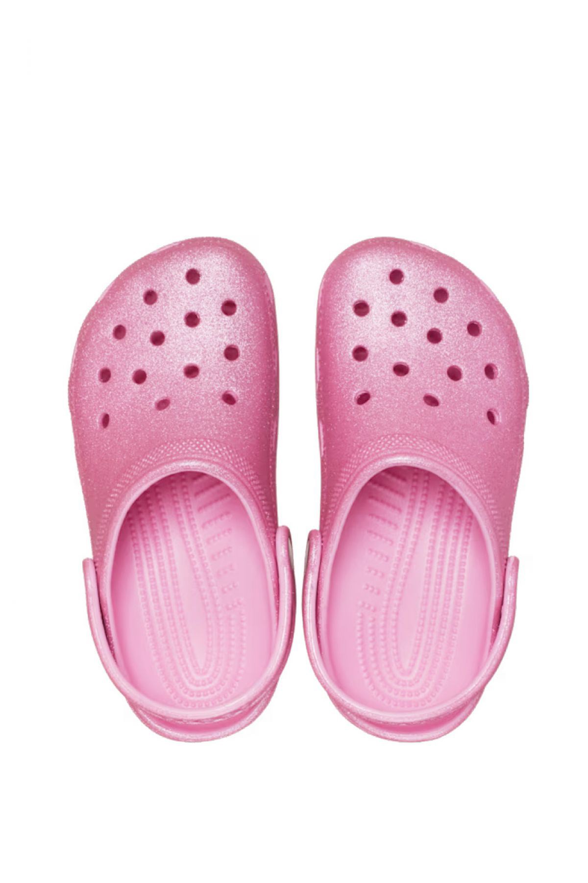 Crocs Classic Glitter Clog Çocuk Sandalet 206993-6XE Pembe