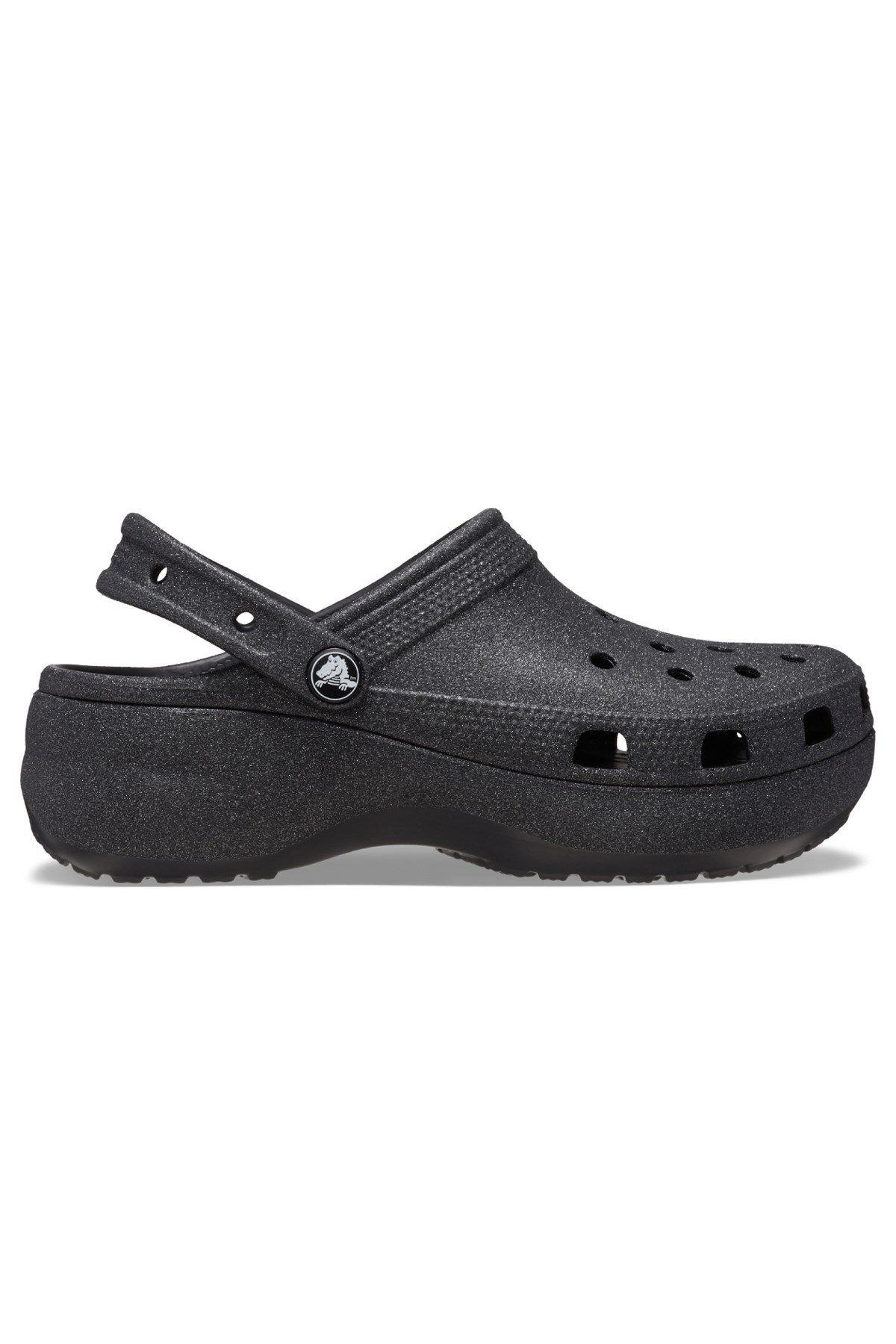 Crocs Classic Platform Glitter Kadın Sandalet 207241-001 Siyah