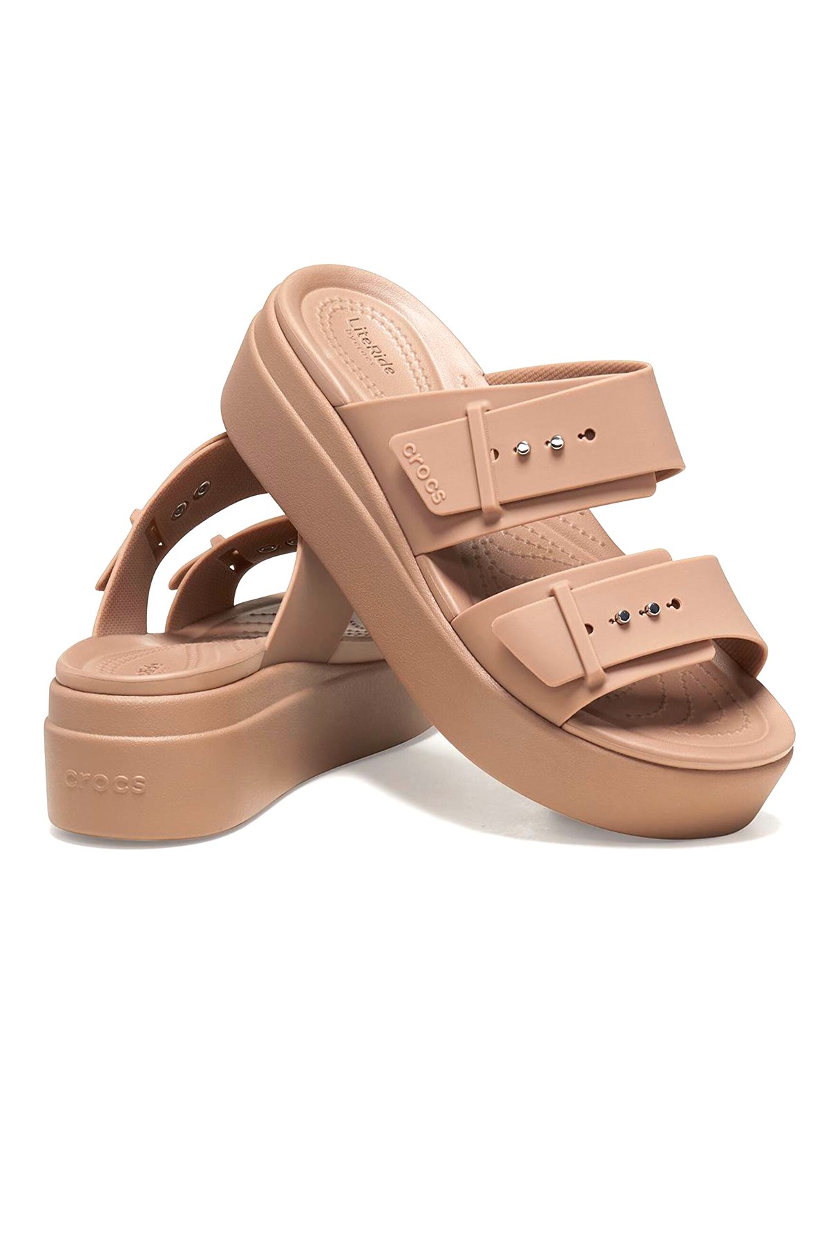 Crocs Brooklyn Buckle Kadın Terlik 207431-2Q9 Kahverengi