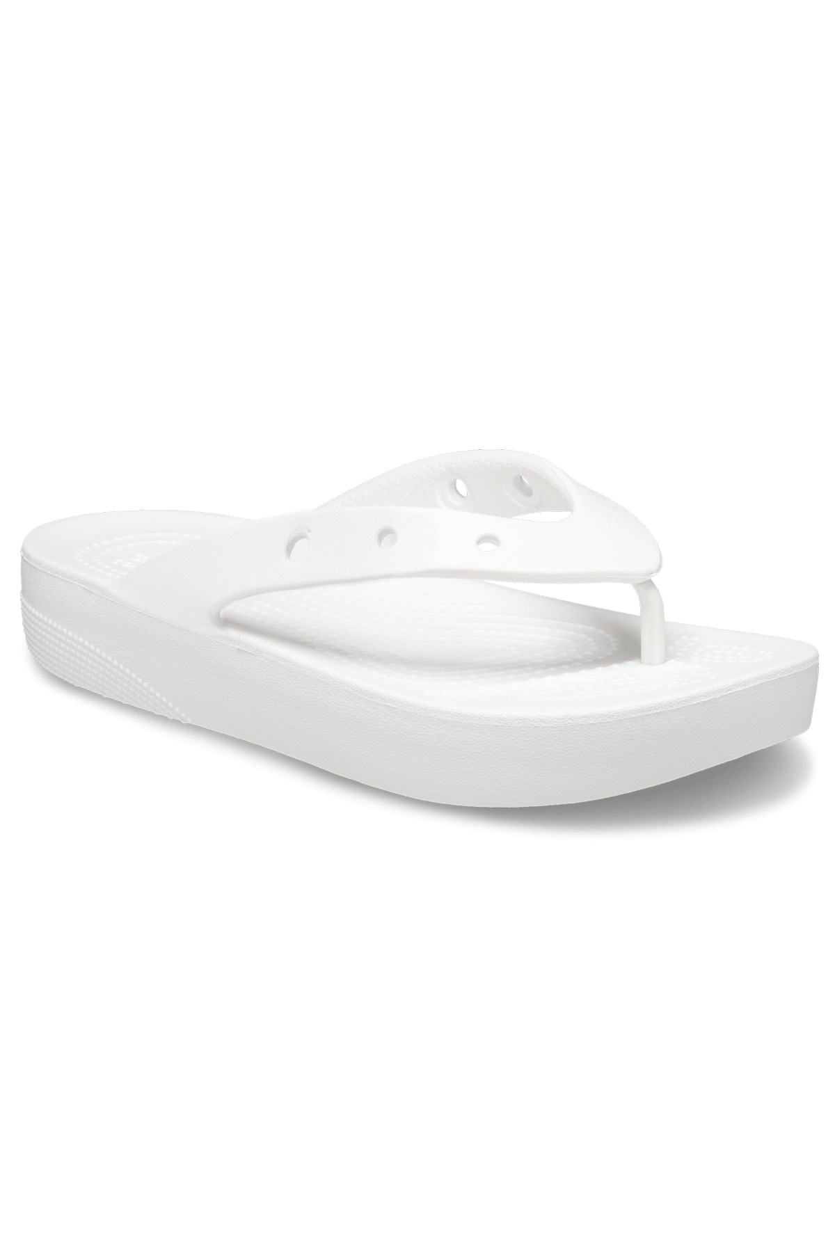 Crocs Classic Platform Flip Kadın Terlik 207714-100 Beyaz
