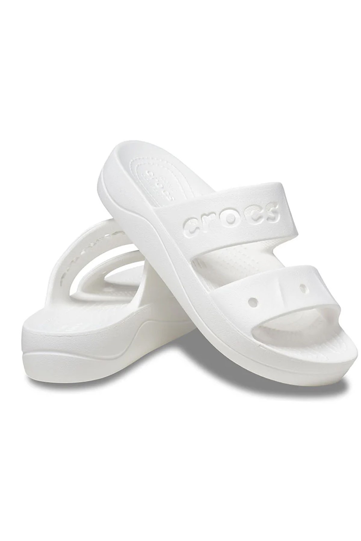Crocs Baya Platform Kadın Terlik 208188-100 Beyaz