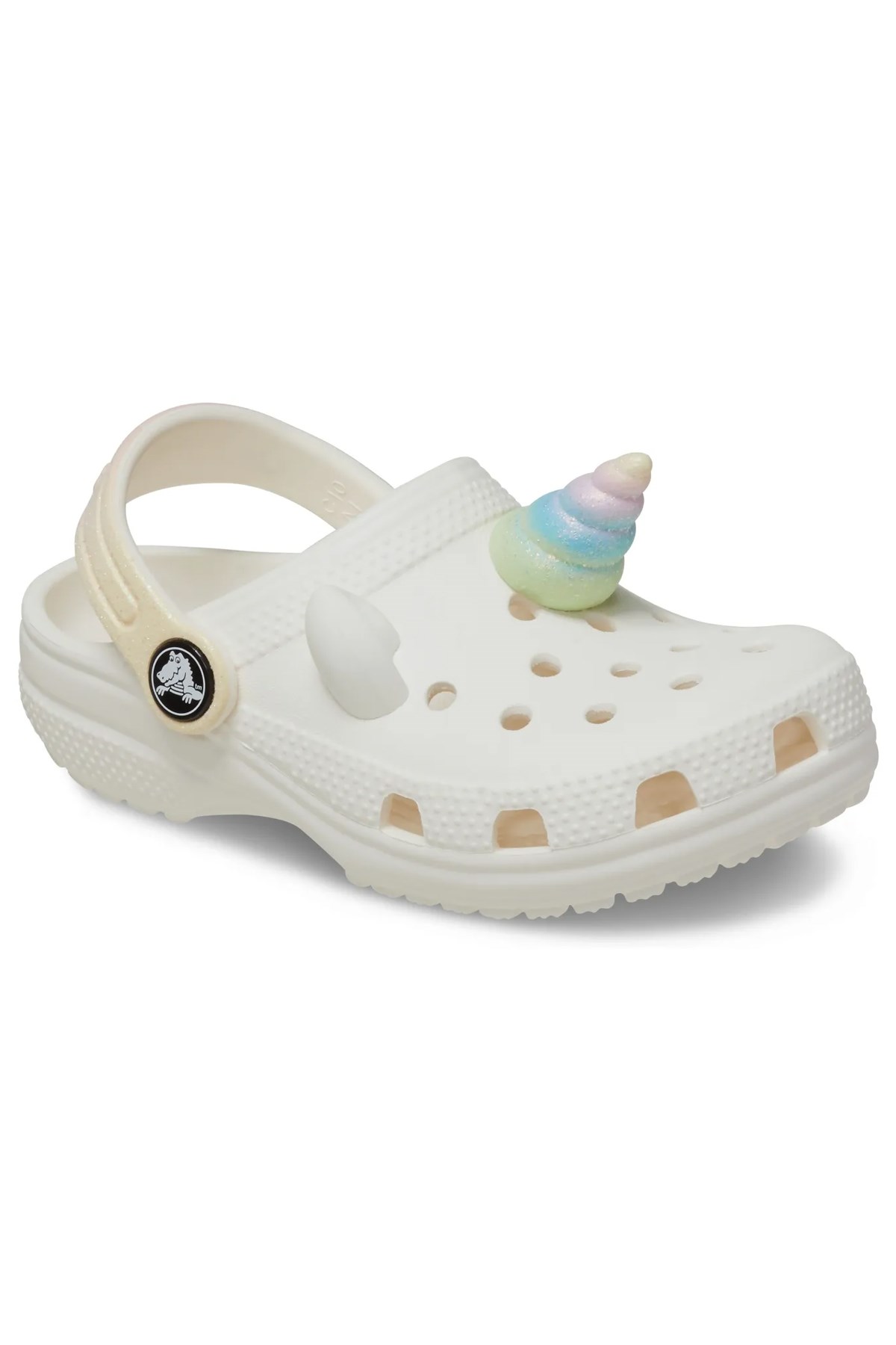 Crocs Classic IAM Rainbow Çocuk Terlik 209701-0WV Beyaz